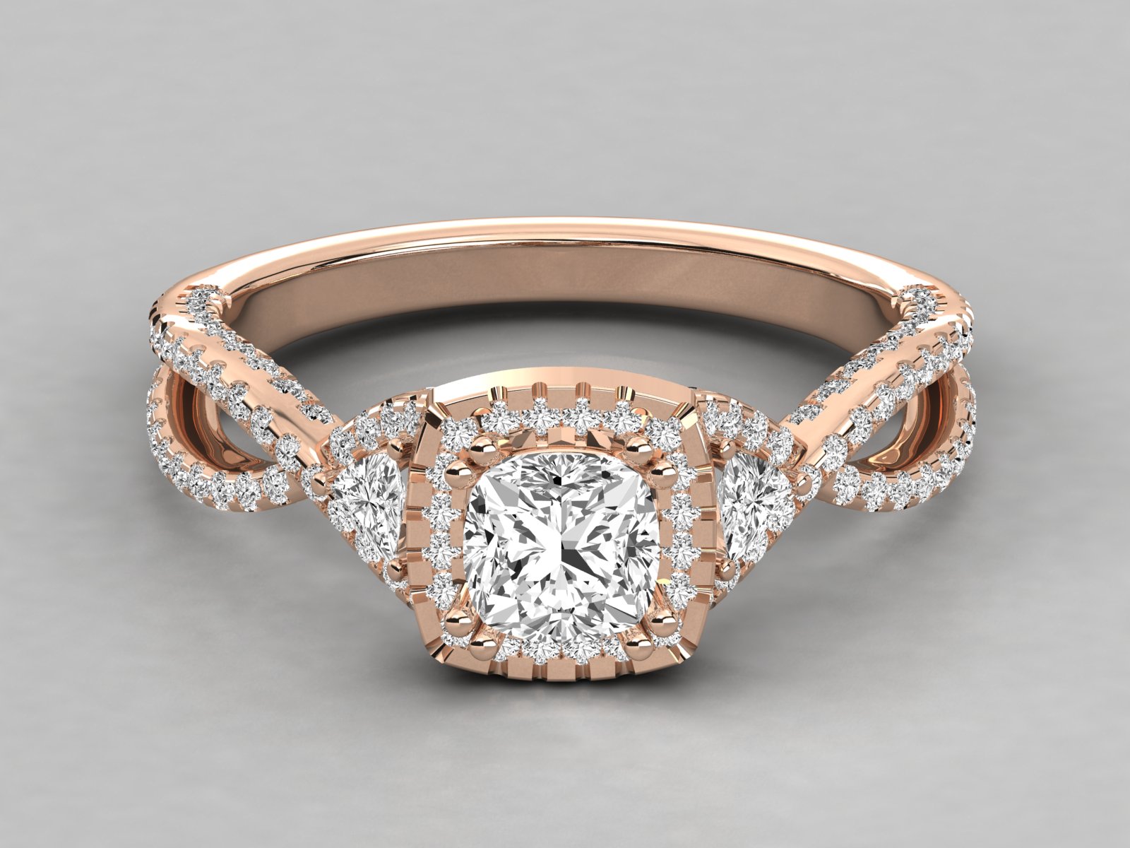 Rose Gold Plated Sterling Silver Ring