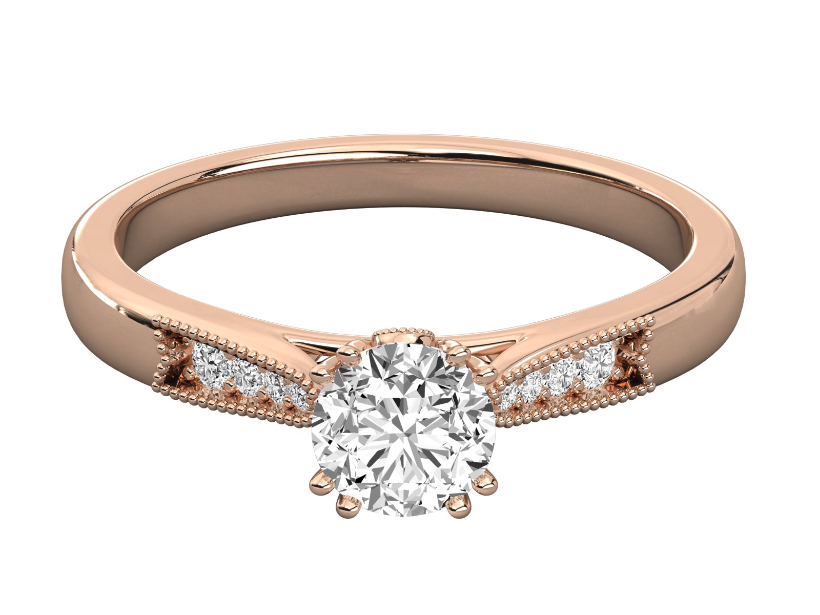 Rose Gold Plated Sterling Silver Ring