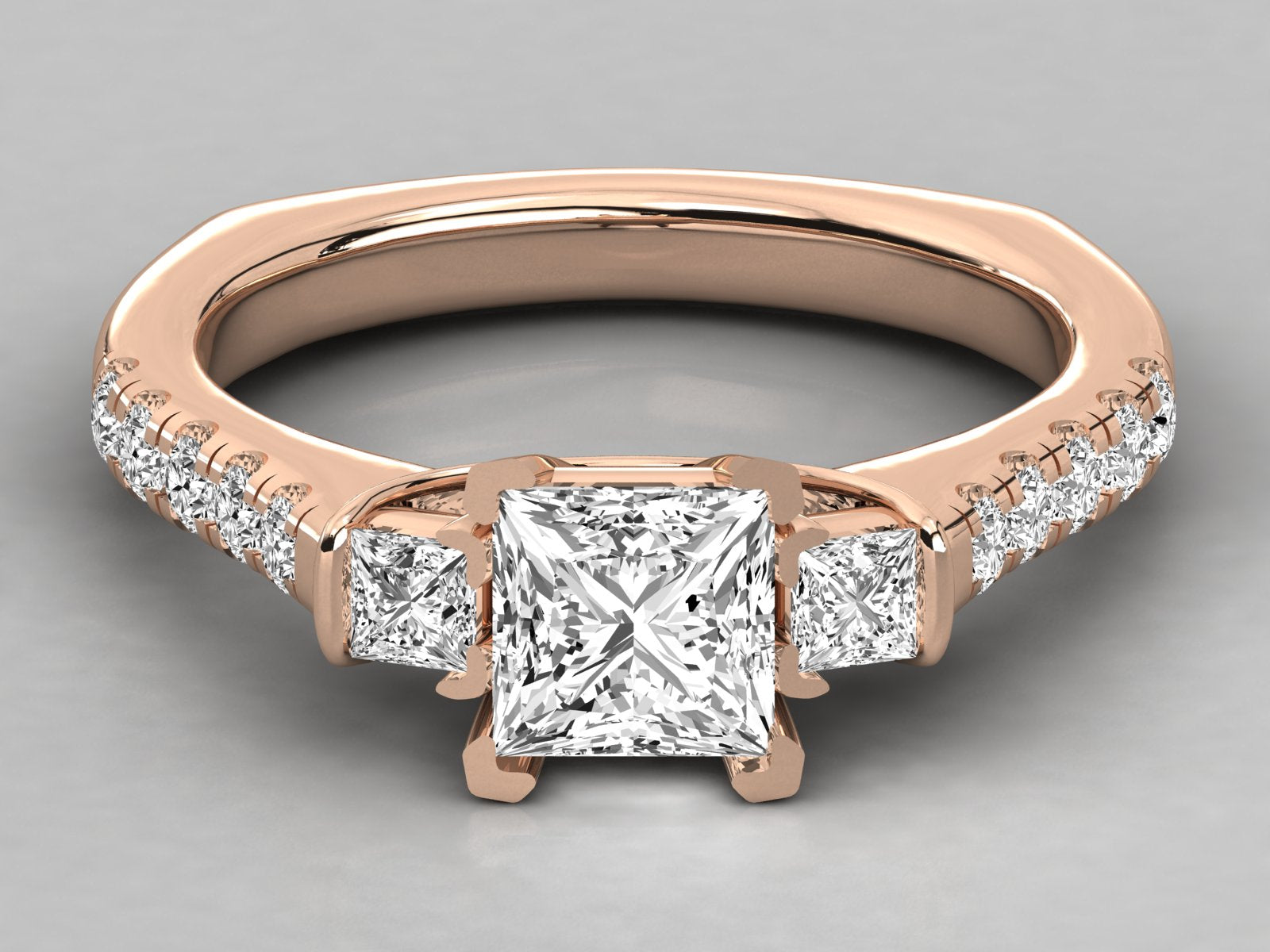 Rose Gold Plated Sterling Silver Ring