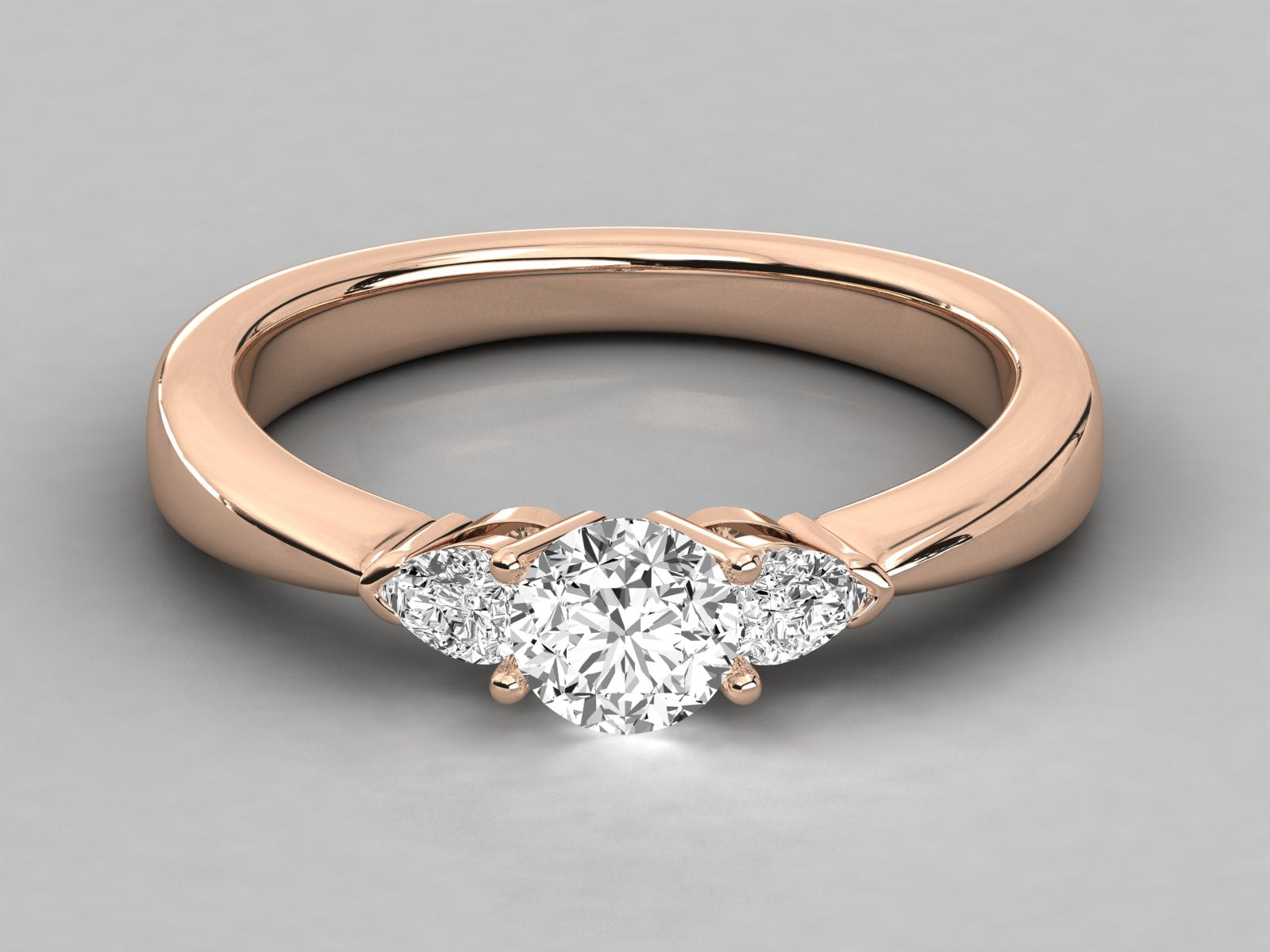 Rose Gold Plated Sterling Silver Ring