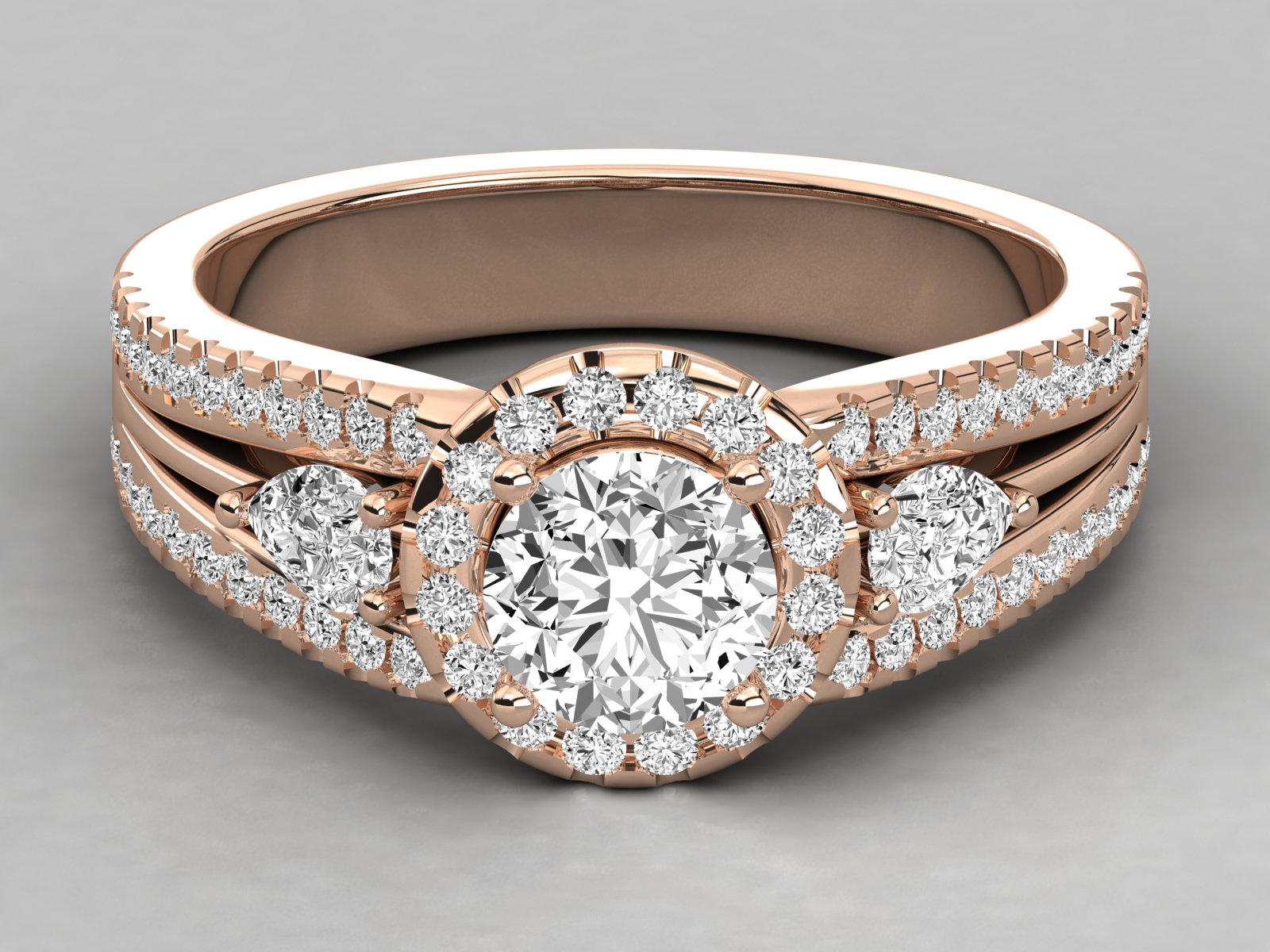 Rose Gold Plated Sterling Silver Ring