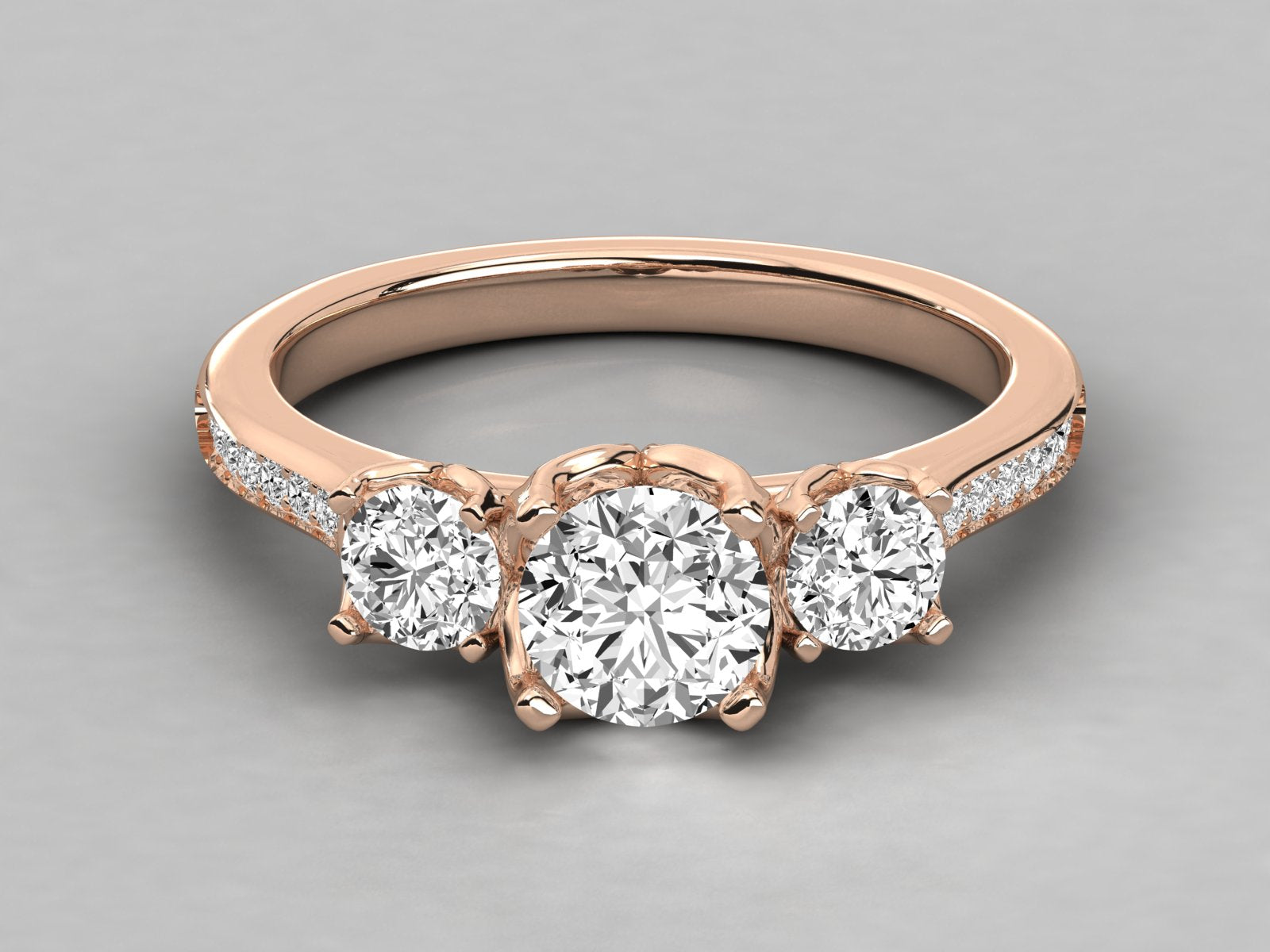 Rose Gold Plated Sterling Silver Ring