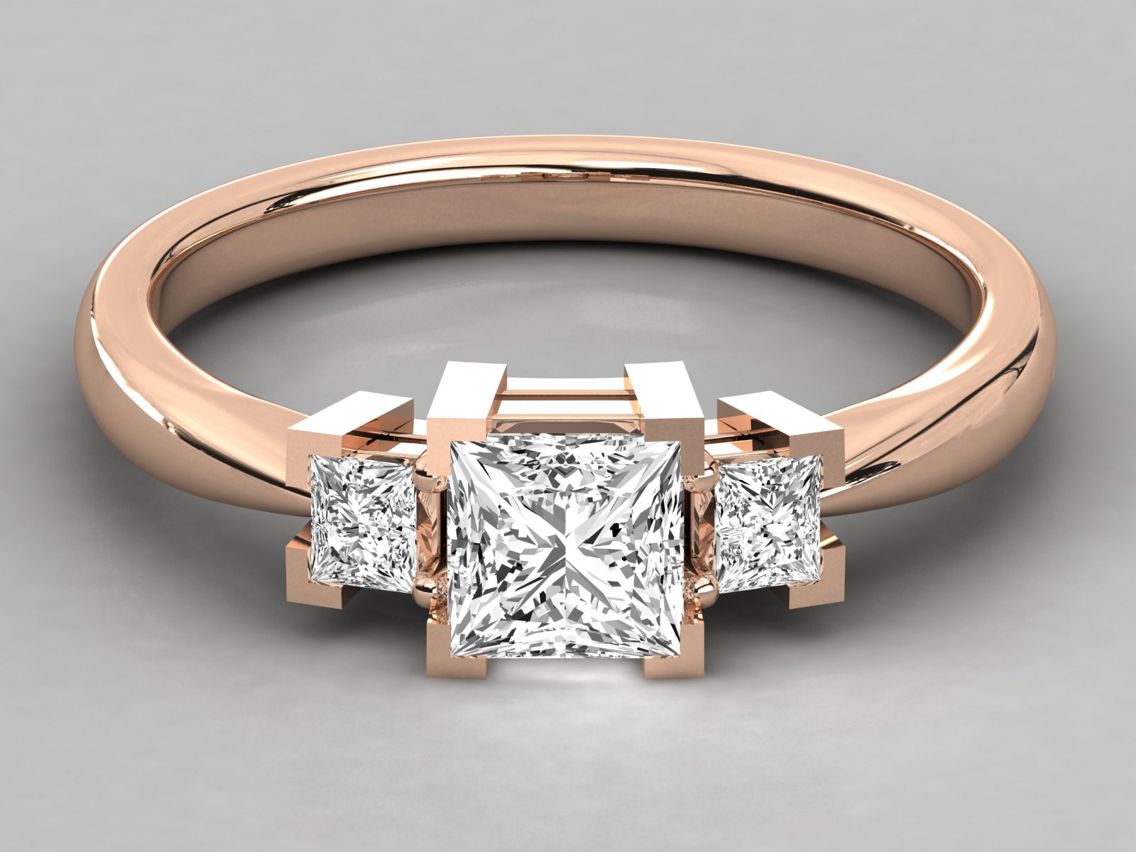 Rose Gold Plated Sterling Silver Ring