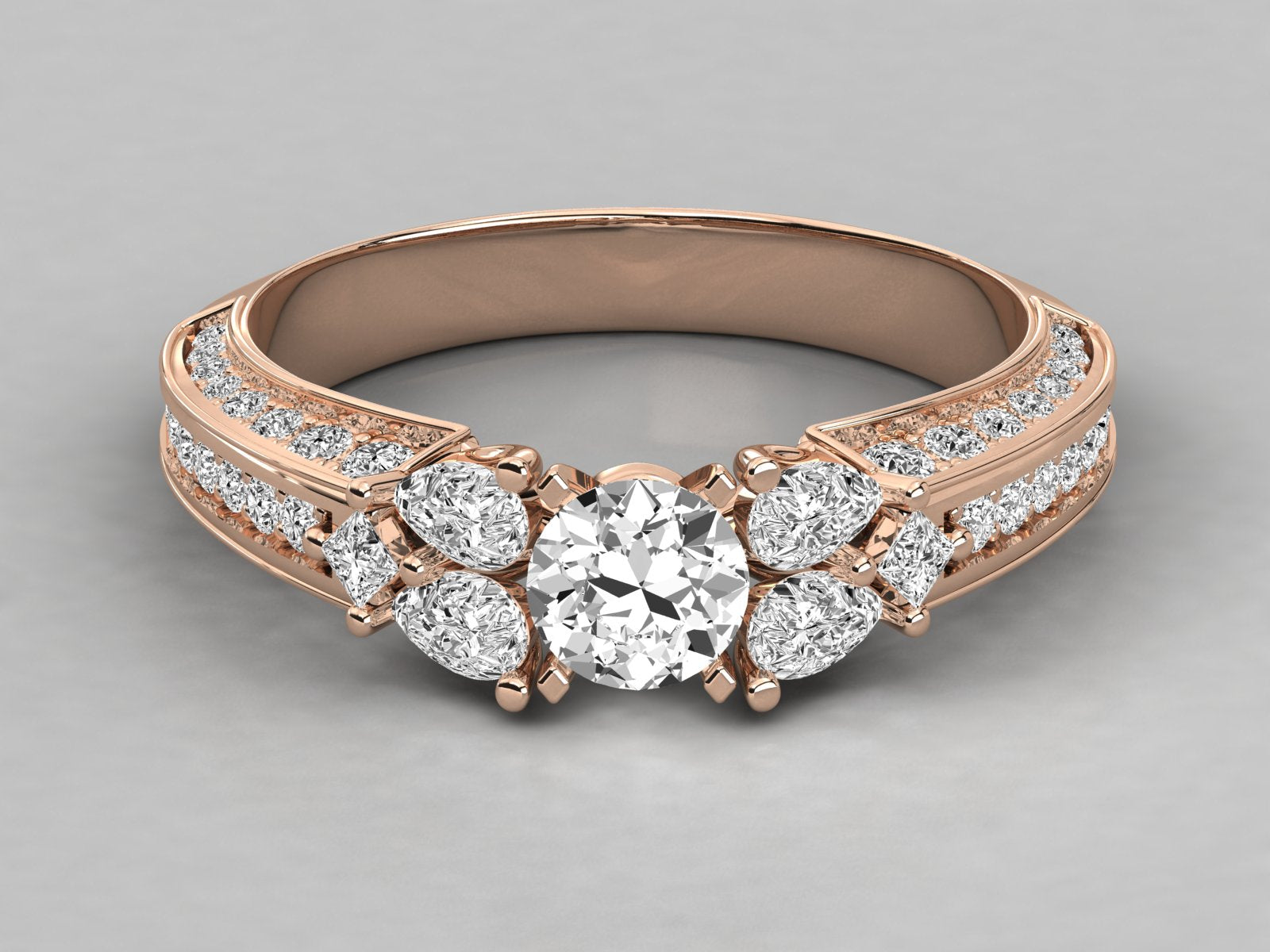 Rose Gold Plated Sterling Silver Ring
