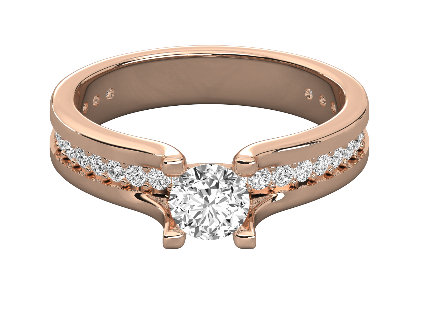 Rose Gold Plated Sterling Silver Ring