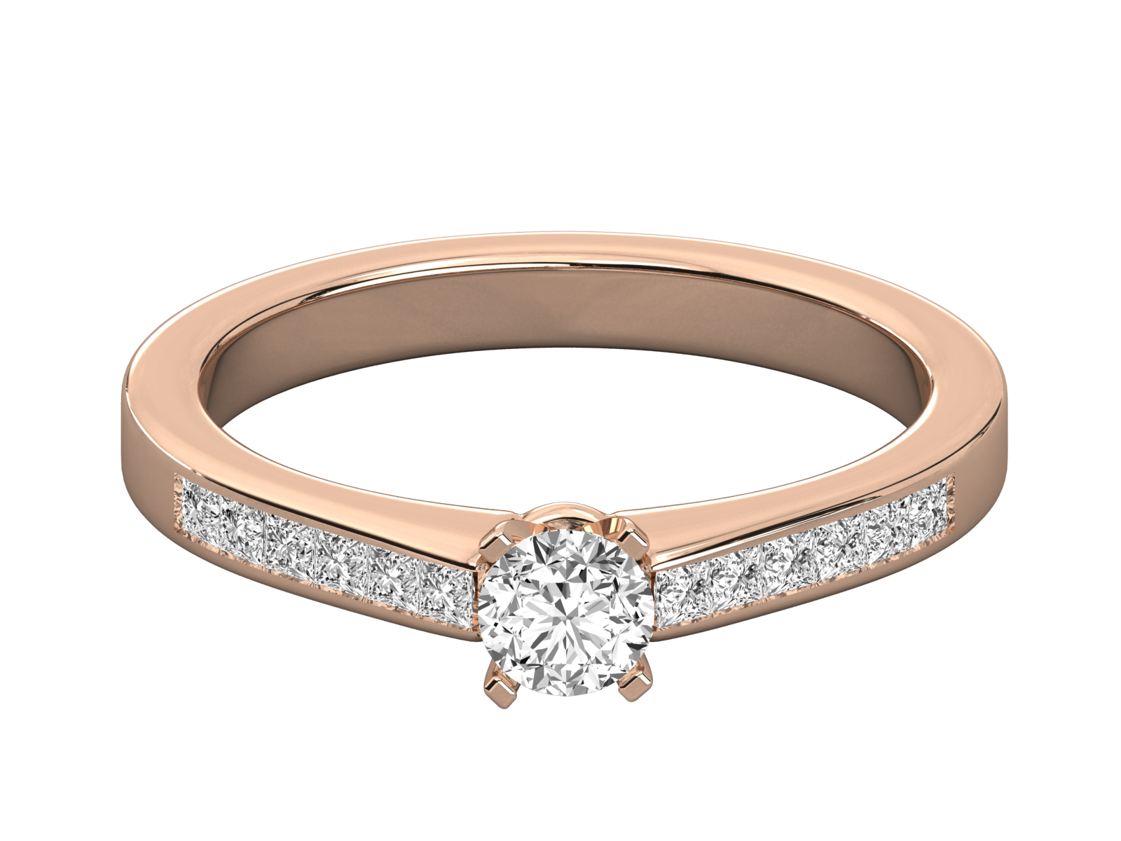 Rose Gold Plated Sterling Silver Ring