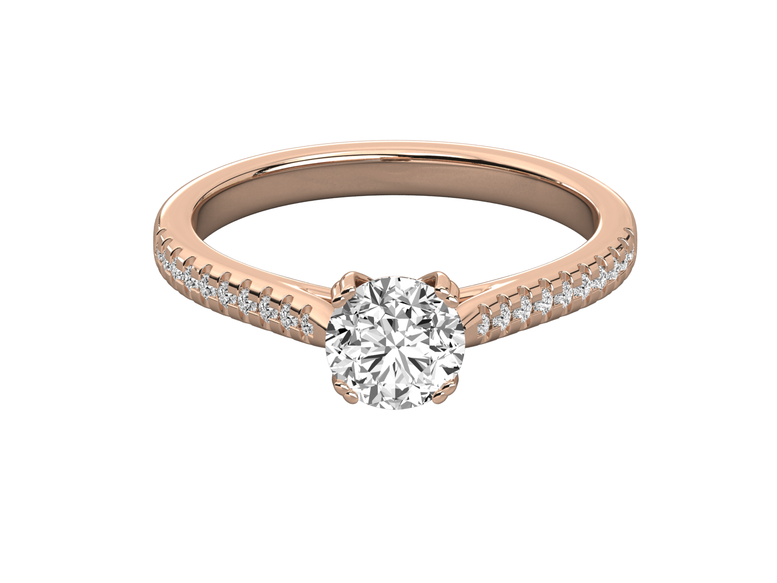 Rose Gold Plated Sterling Silver Ring