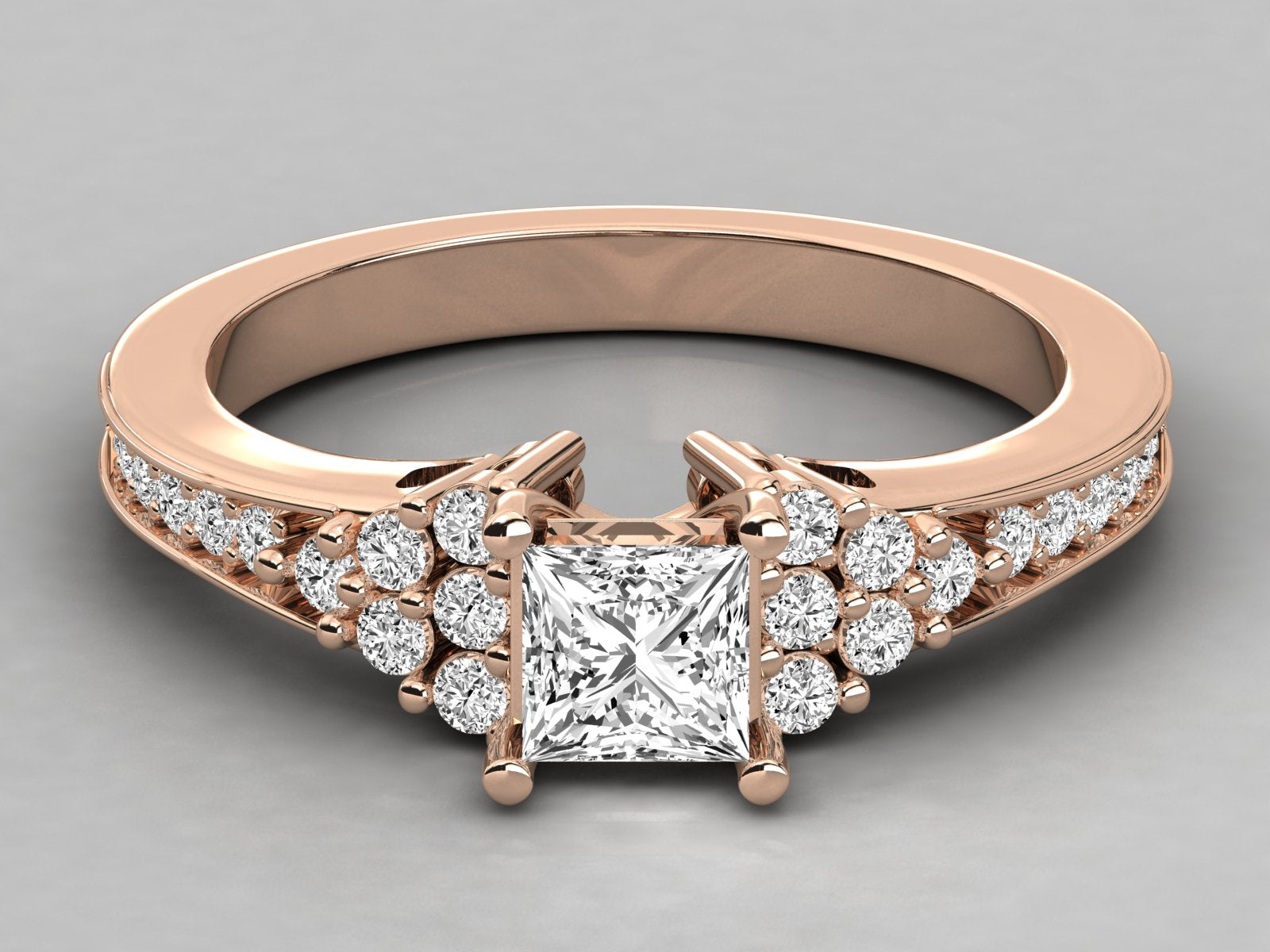 Rose Gold Plated Sterling Silver Ring