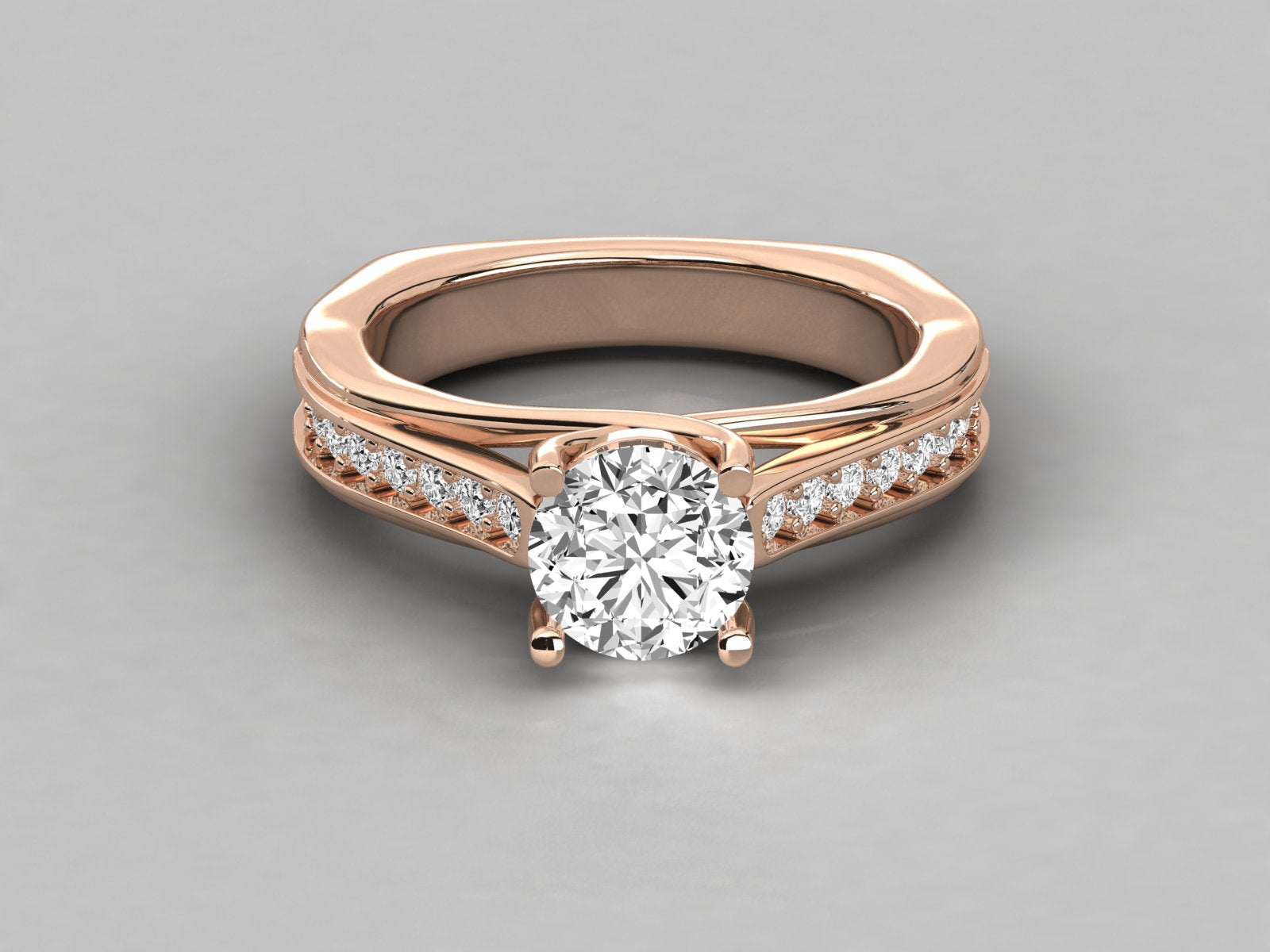 Rose Gold Plated Sterling Silver Ring