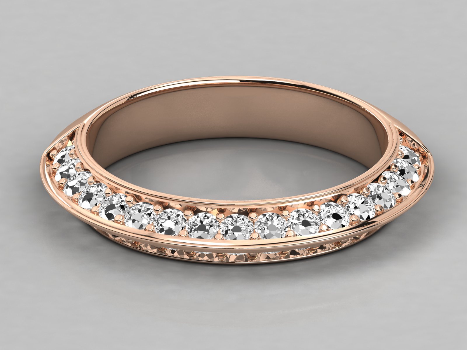 Rose Gold Plated Sterling Silver Ring