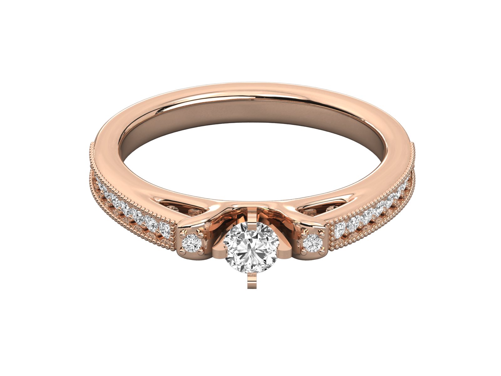 Rose Gold Plated Sterling Silver Ring