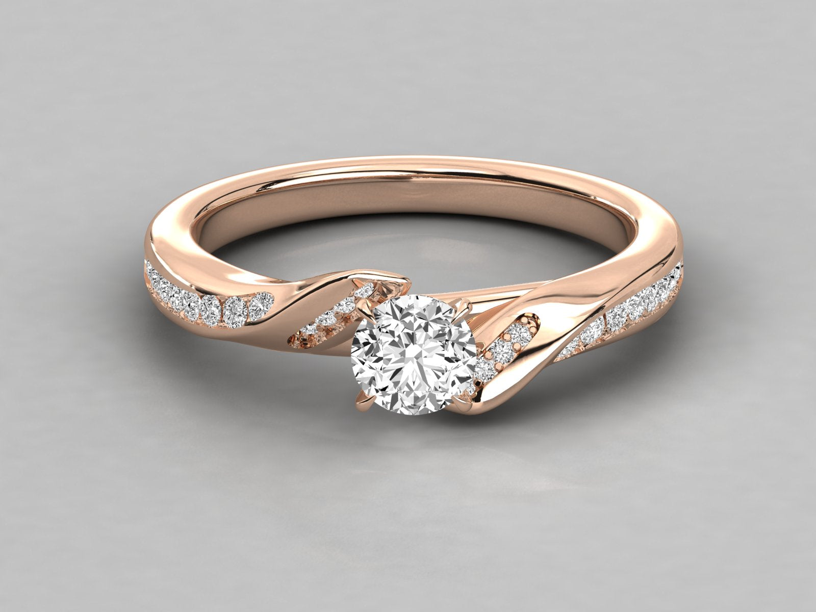 Rose Gold Plated Sterling Silver Ring