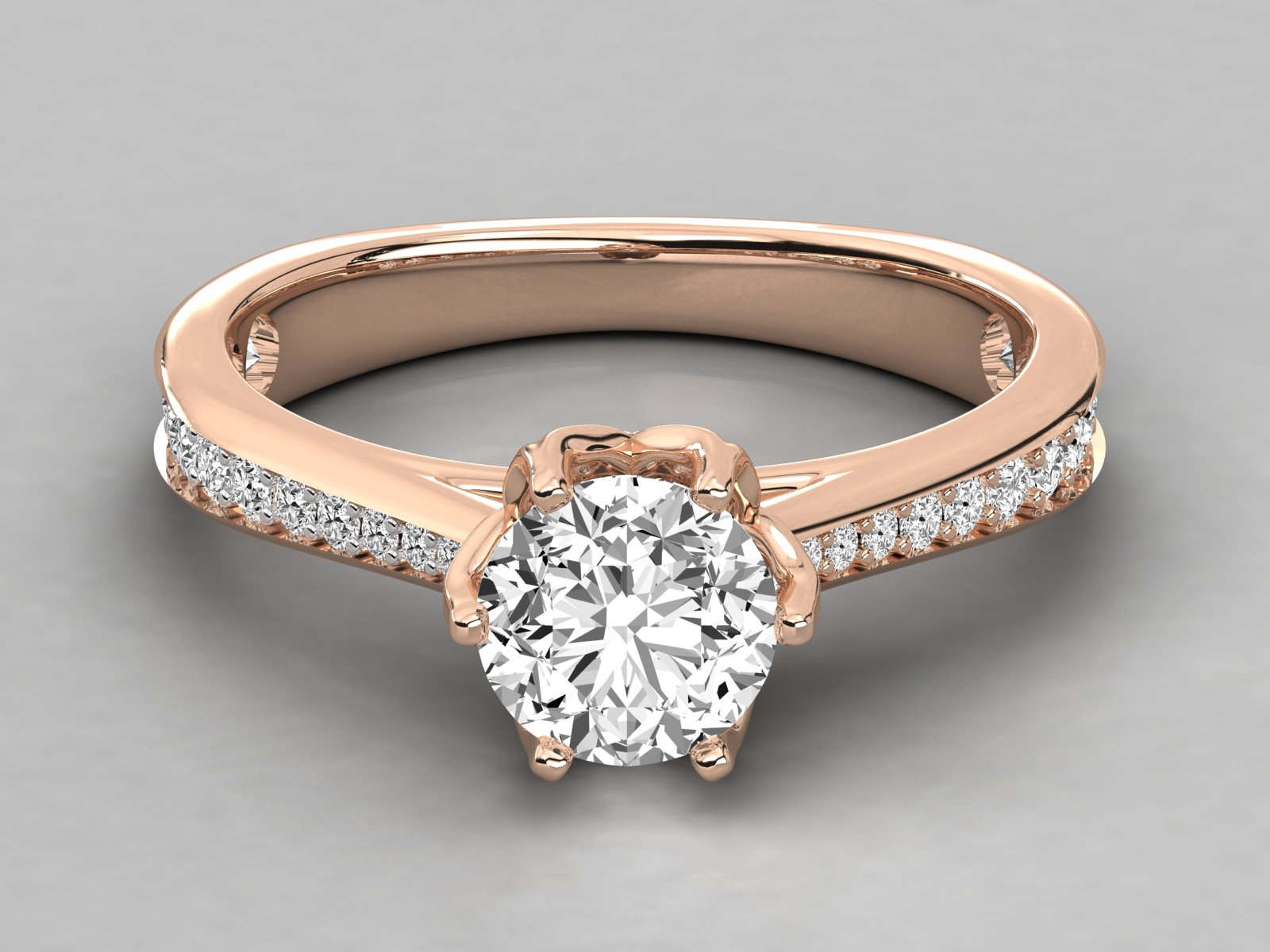 Rose Gold Plated Sterling Silver Ring