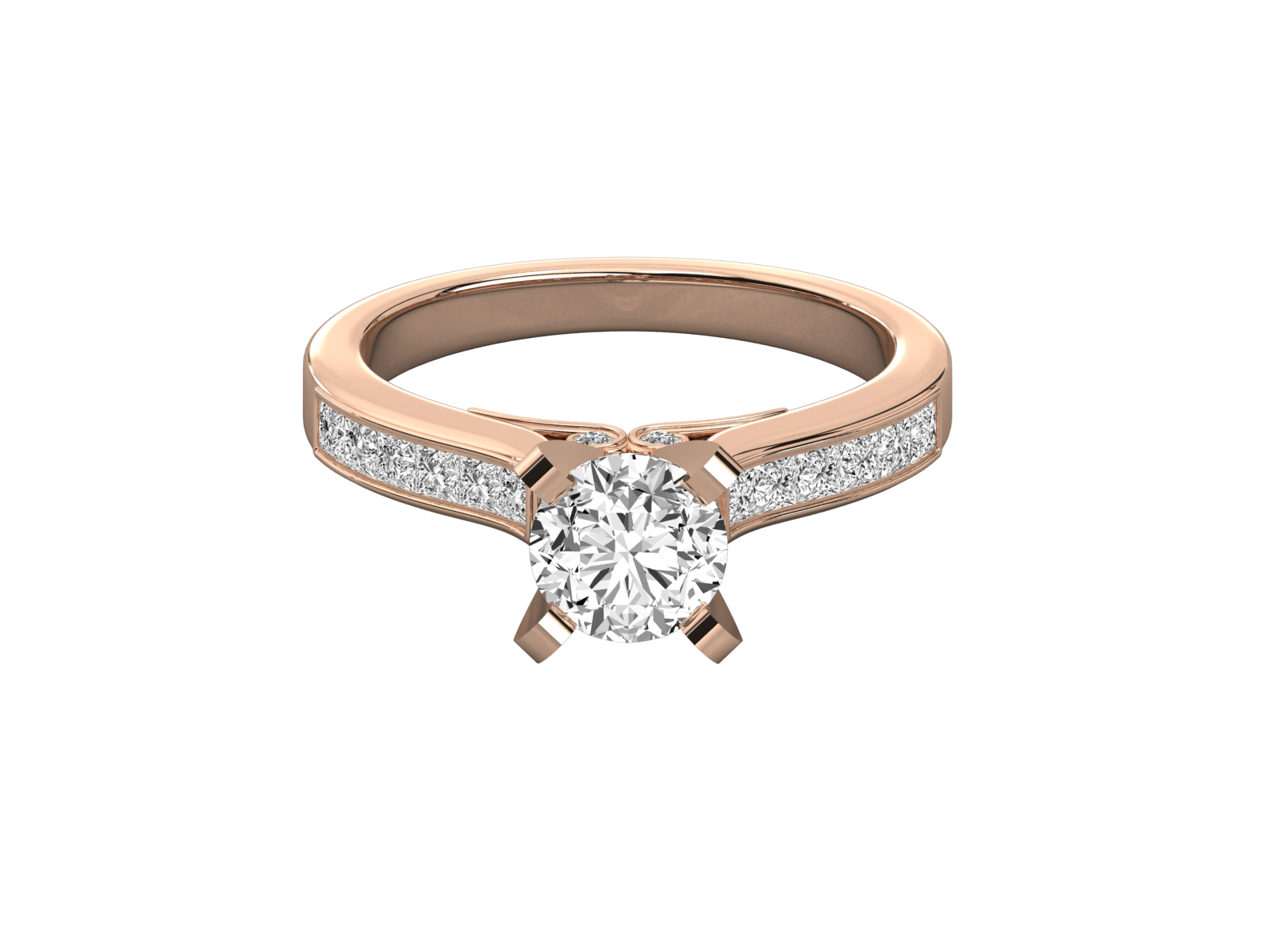 Rose Gold Plated Sterling Silver Ring