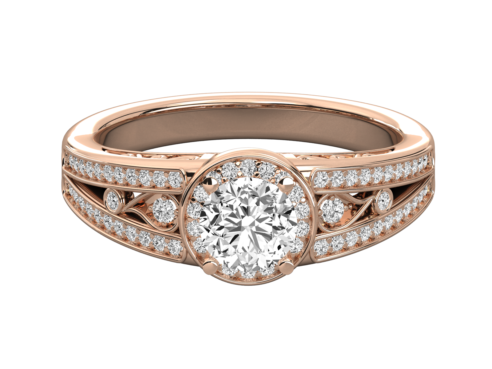 Rose Gold Plated Sterling Silver Ring