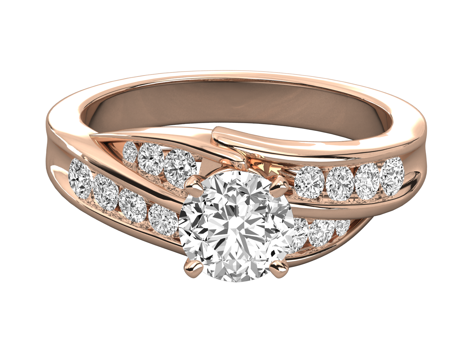 Rose Gold Plated Sterling Silver Ring