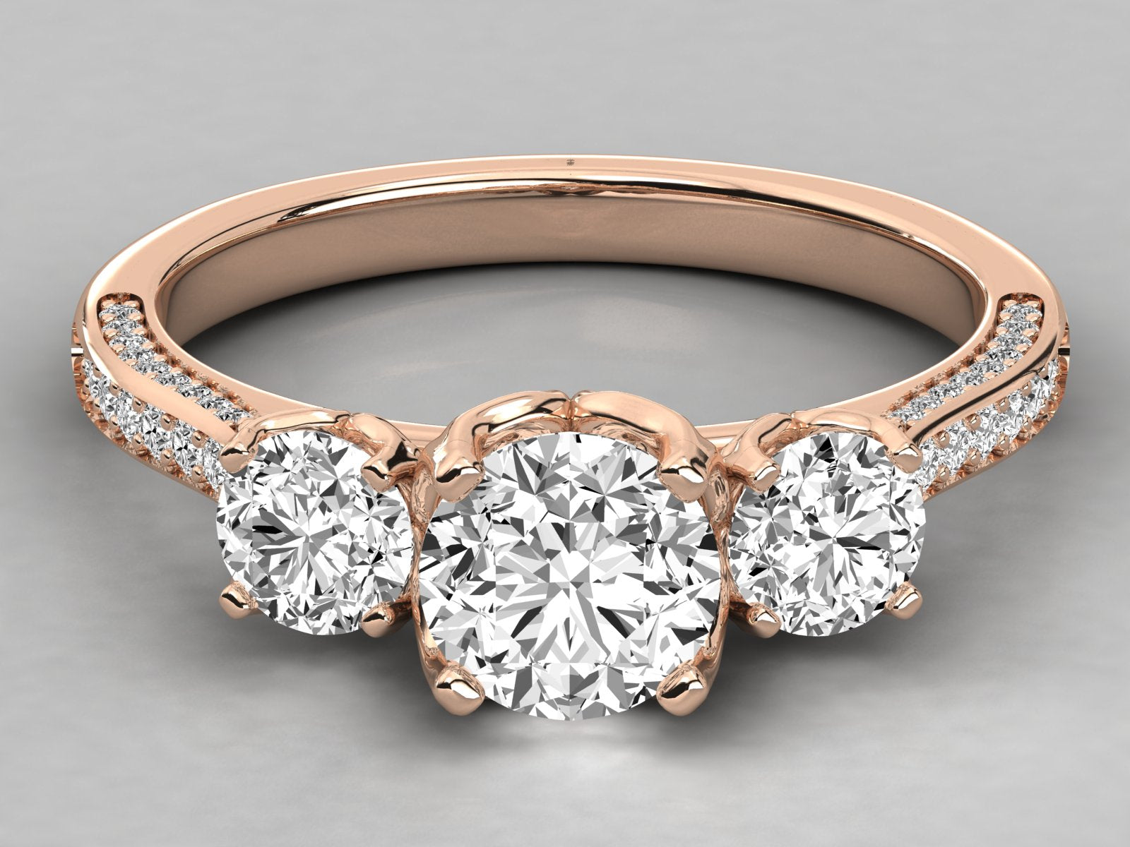 Rose Gold Plated Sterling Silver Ring