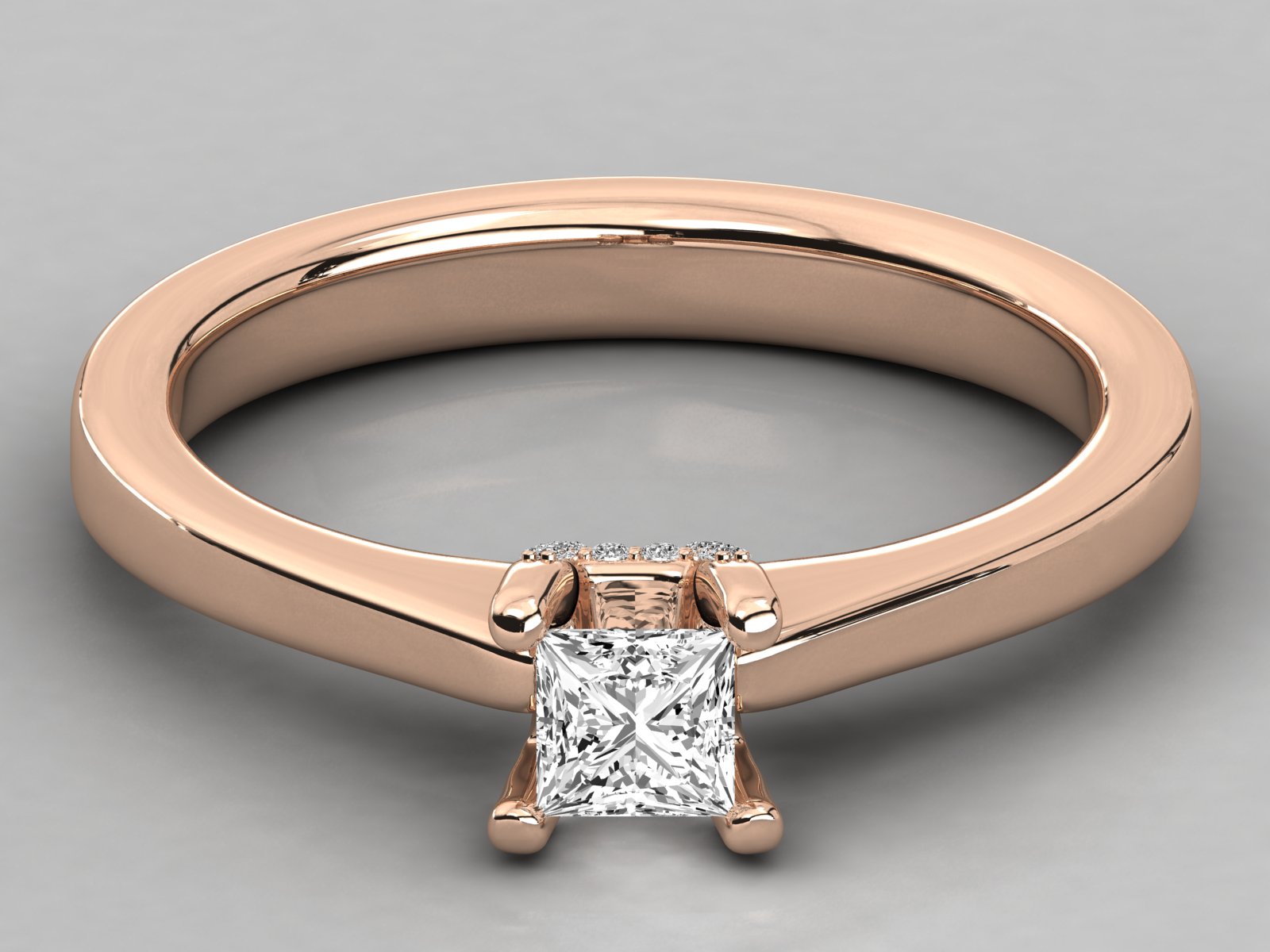 Rose Gold Plated Sterling Silver Ring