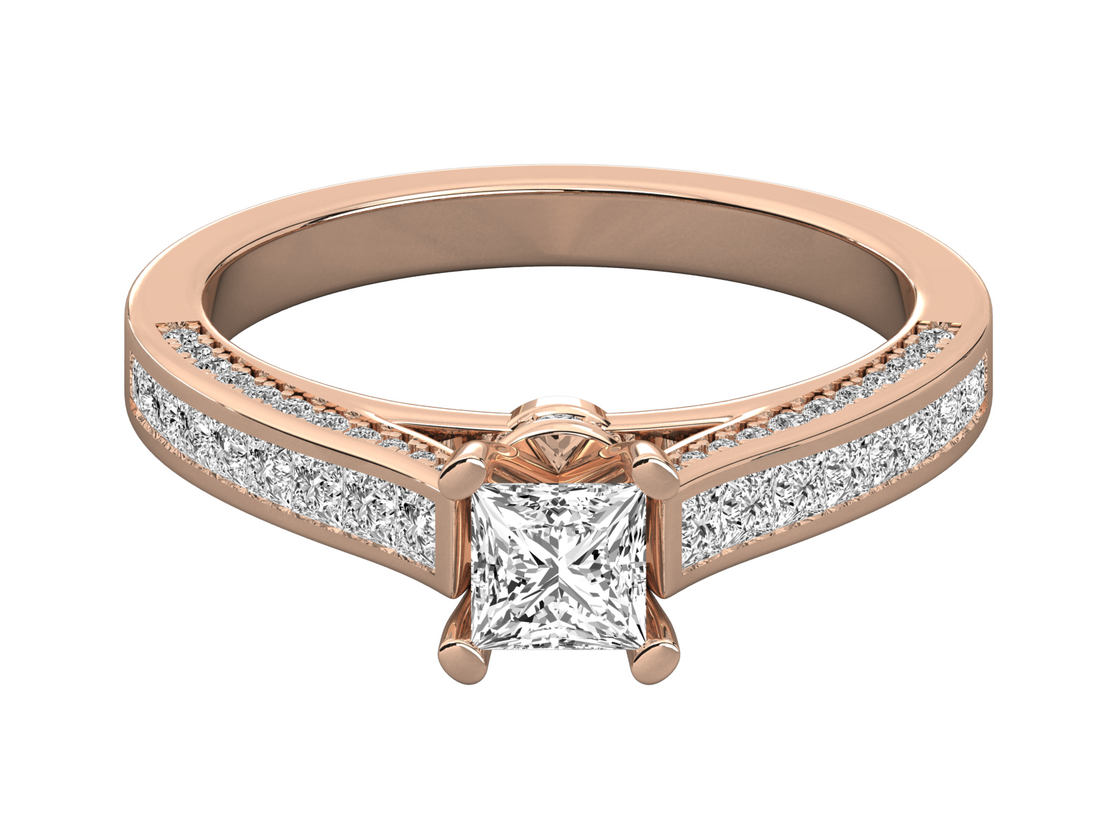 Rose Gold Plated Sterling Silver Ring