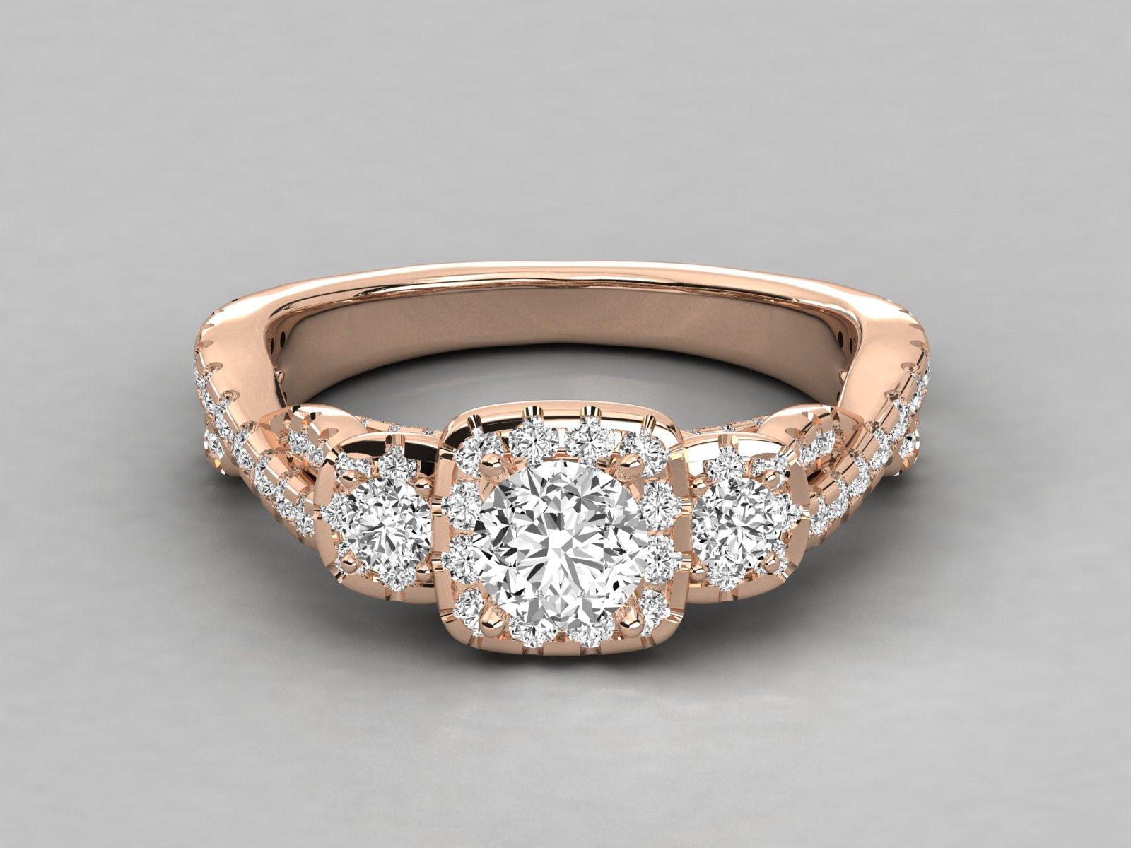 Rose Gold Plated Sterling Silver Ring