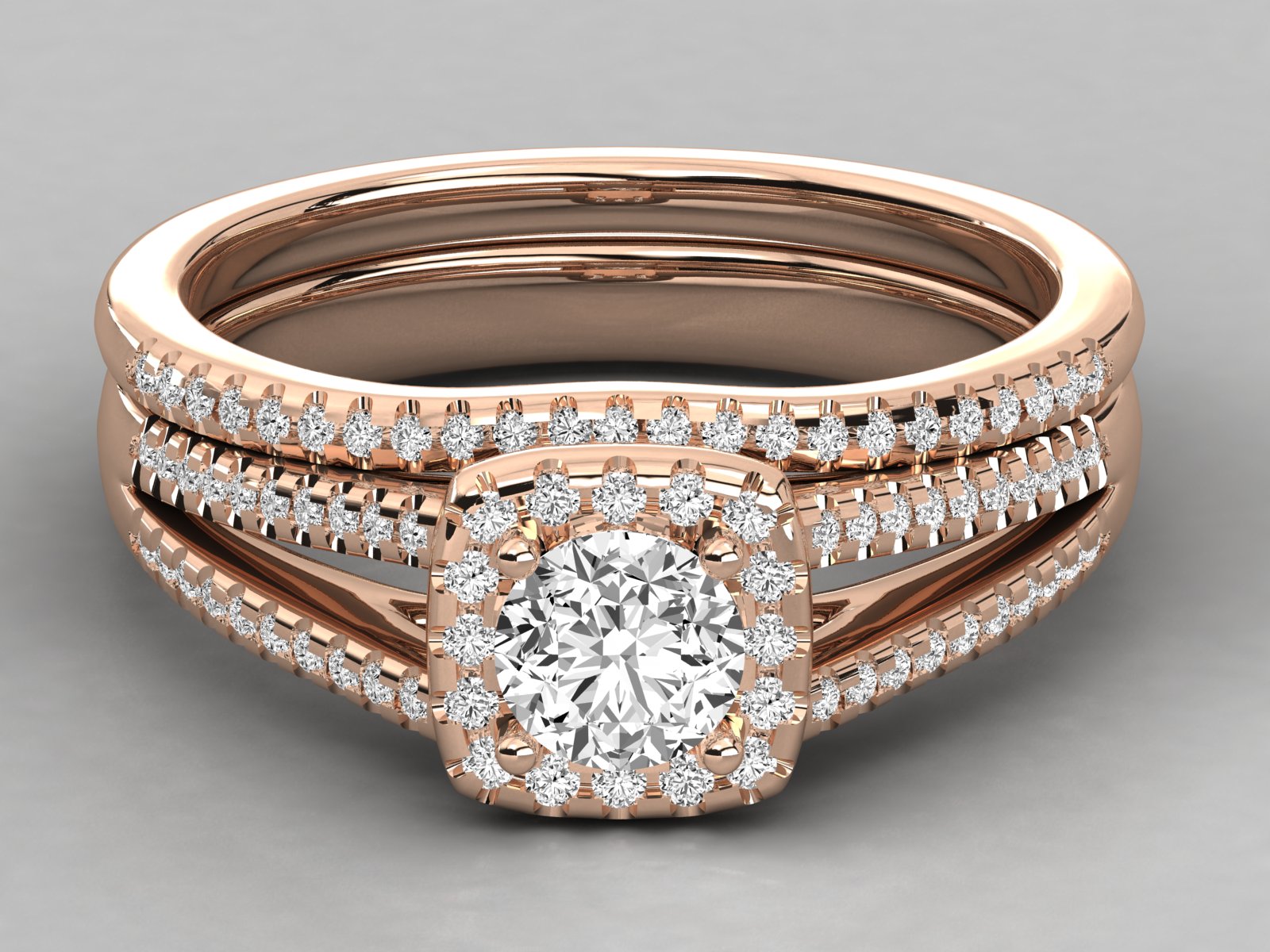 Rose Gold Plated Sterling Silver Ring