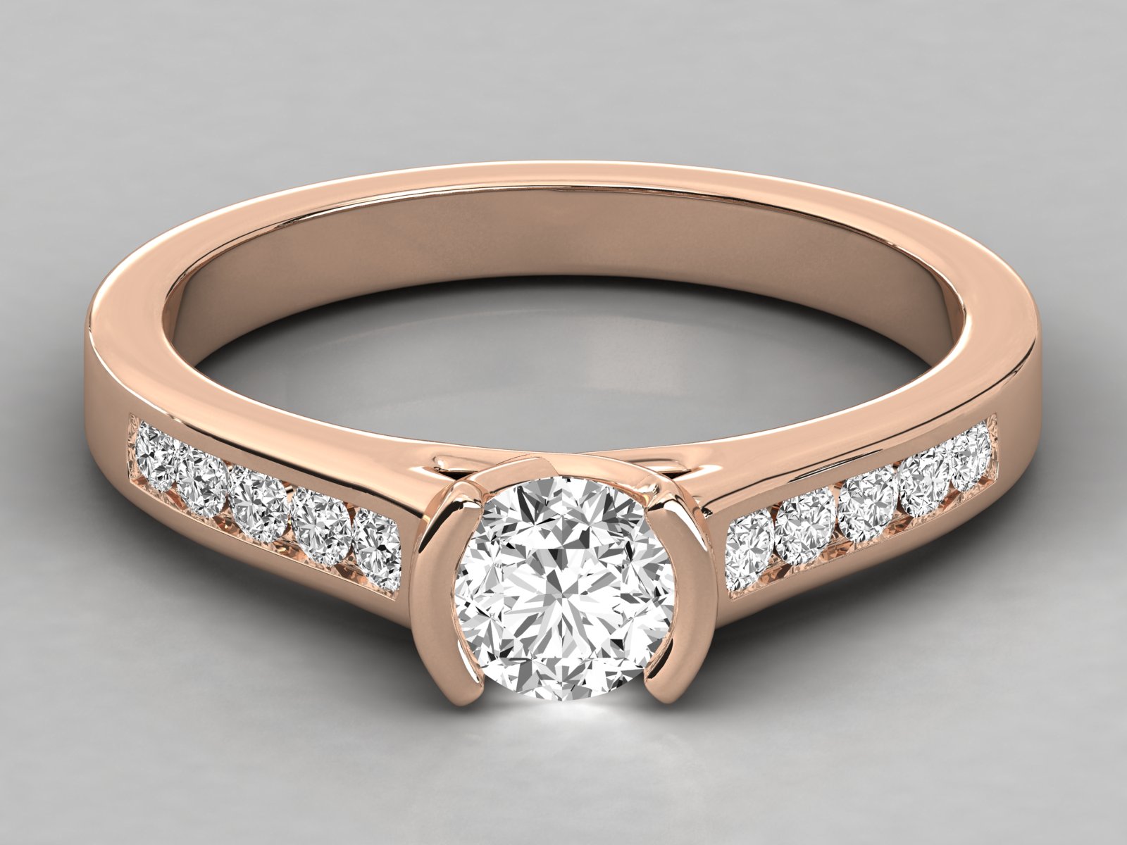 Rose Gold Plated Sterling Silver Ring