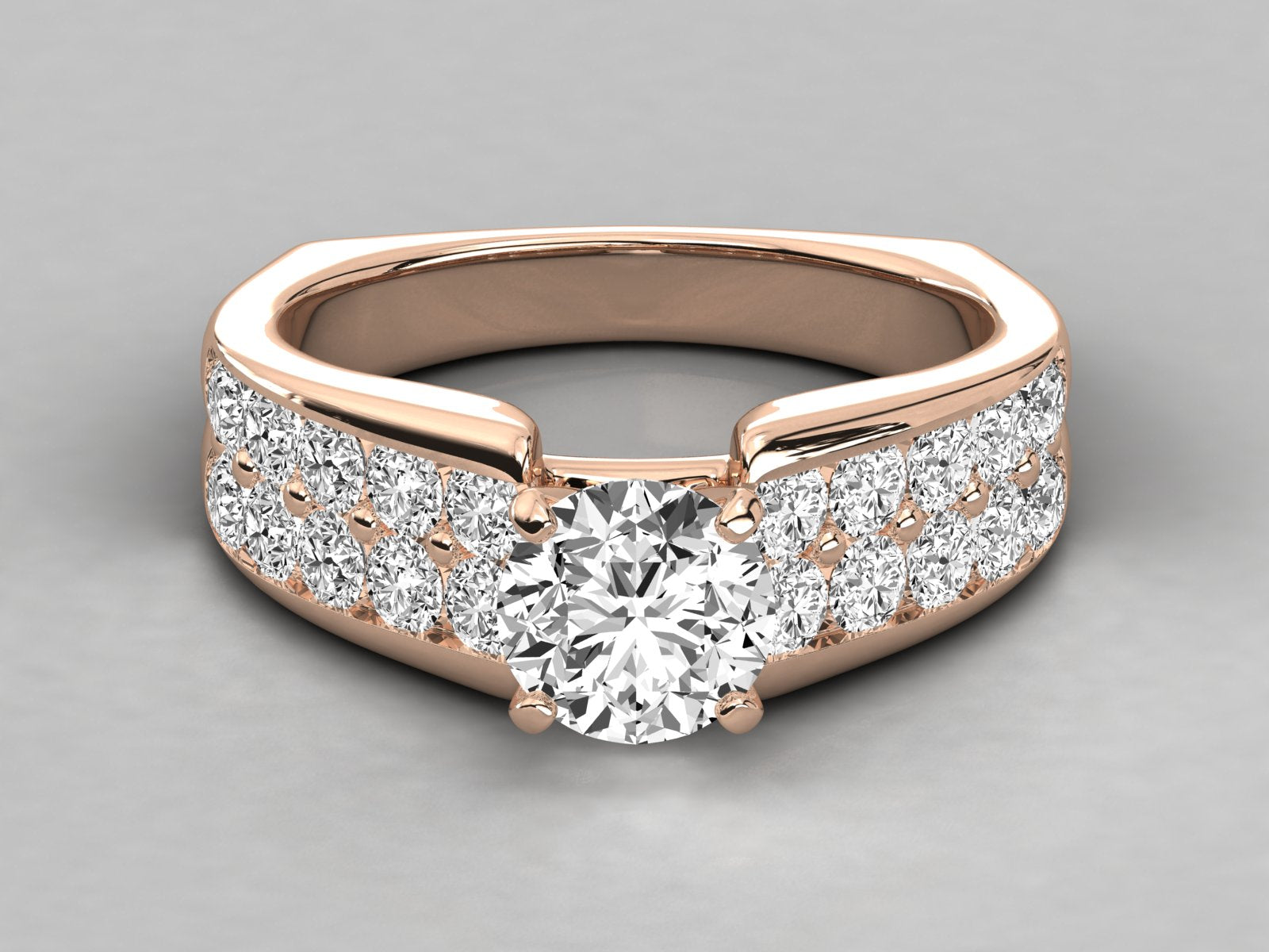 Rose Gold Plated Sterling Silver Ring