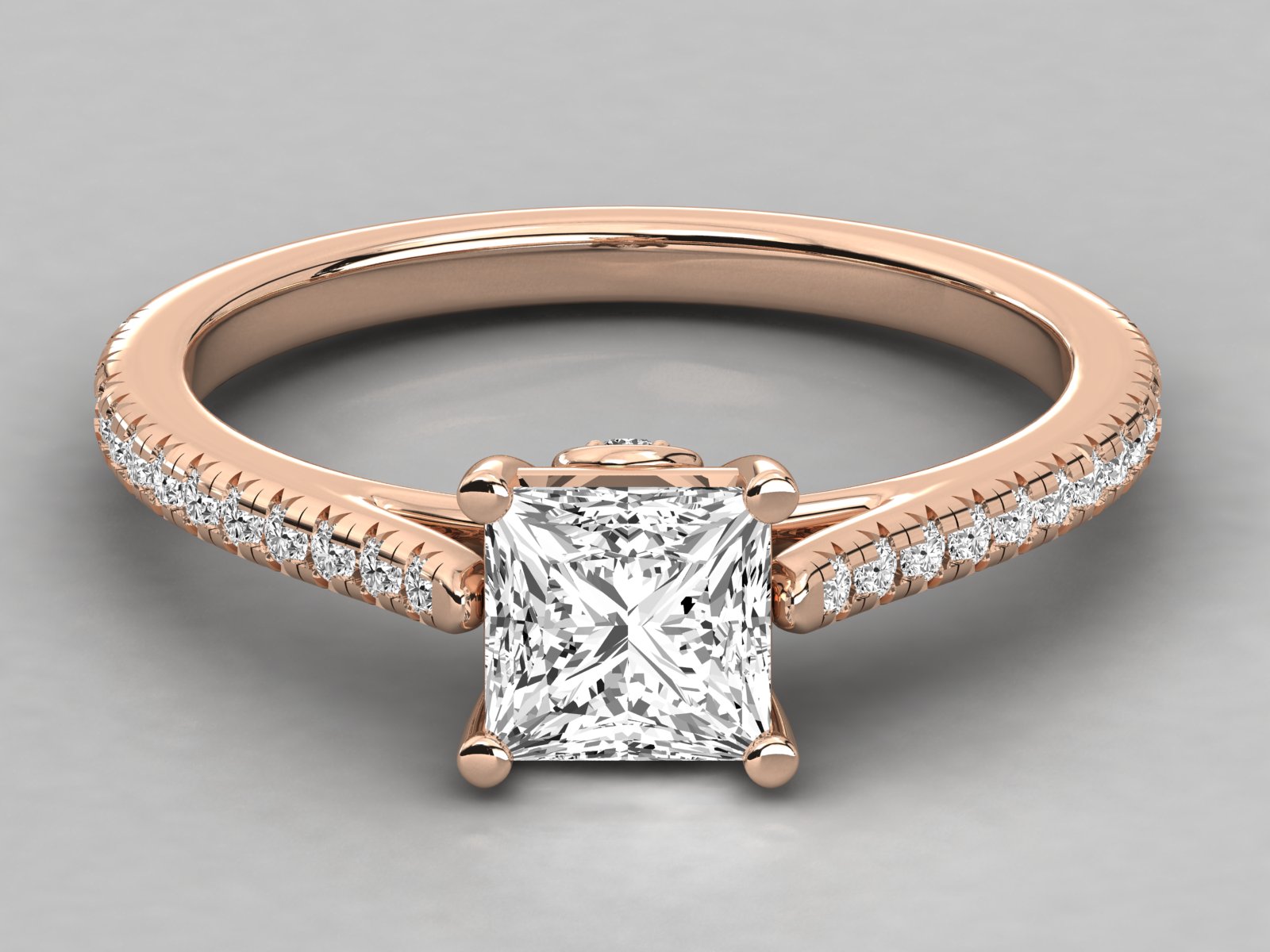 Rose Gold Plated Sterling Silver Ring