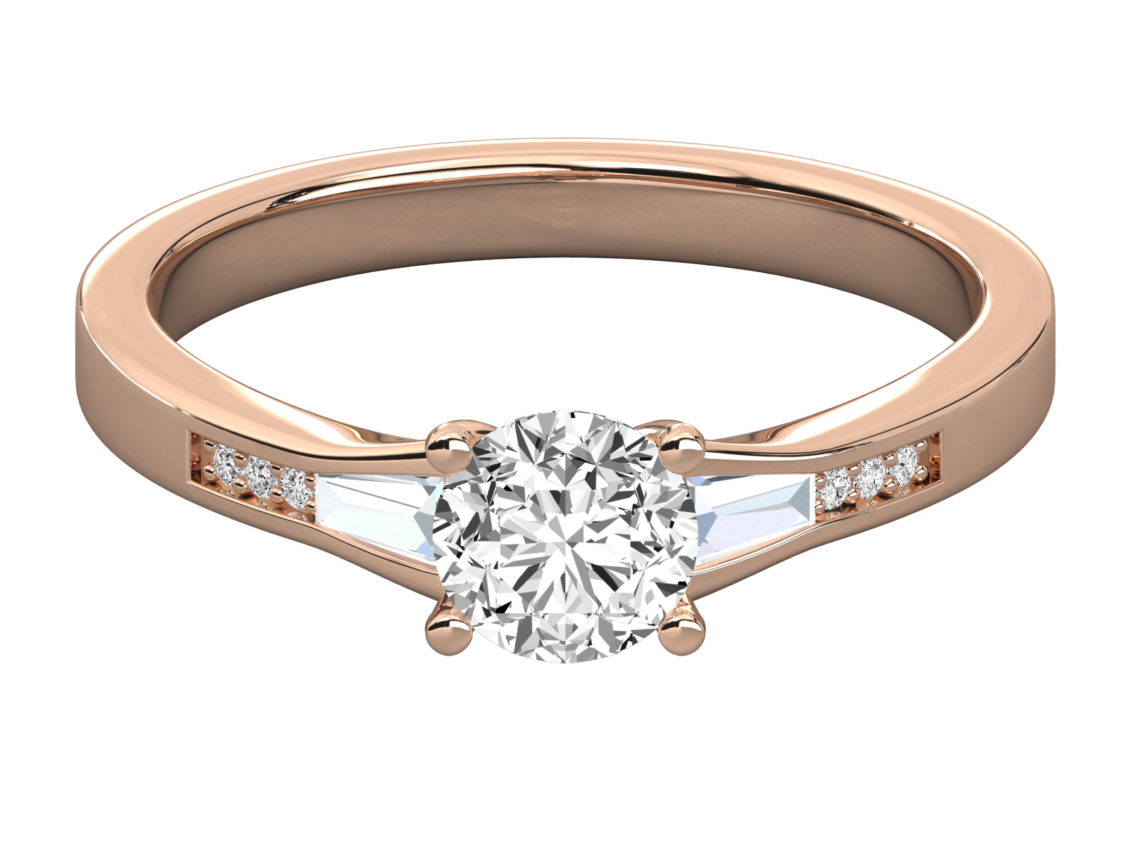 Rose Gold Plated Sterling Silver Ring