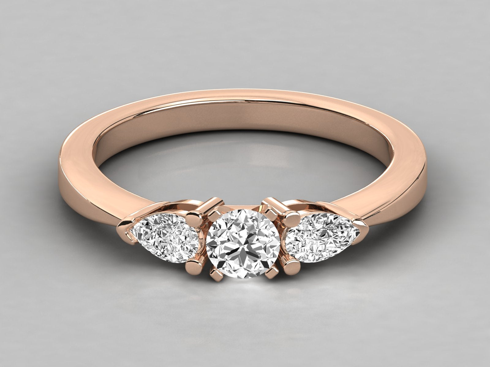 Rose Gold Plated Sterling Silver Ring