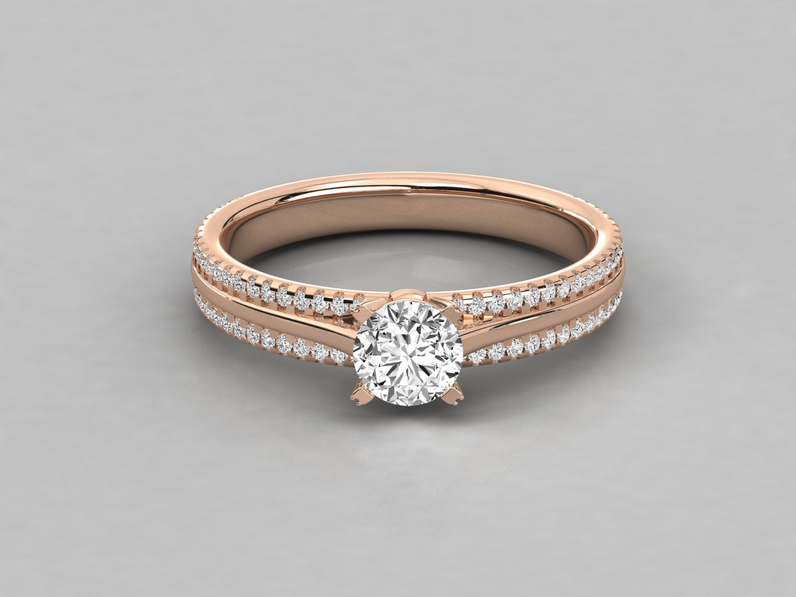 Rose Gold Plated Sterling Silver Ring