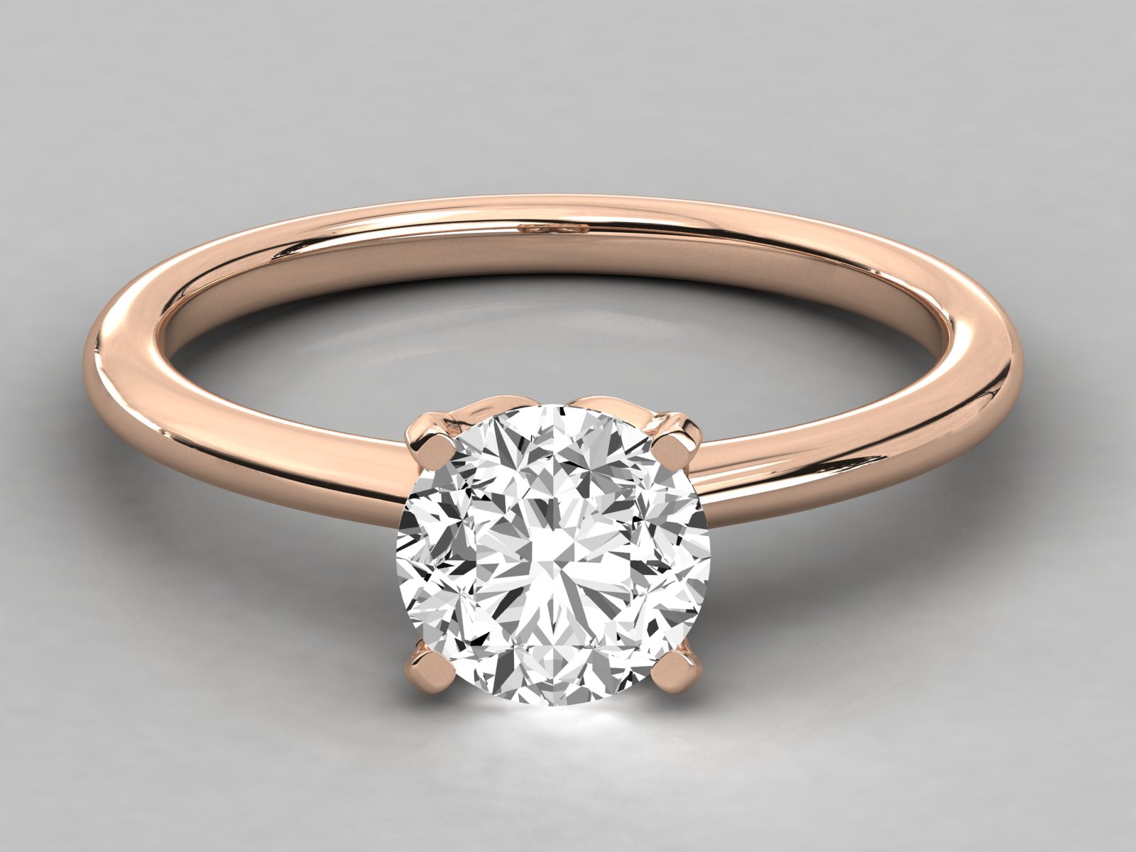 Rose Gold Plated Sterling Silver Ring