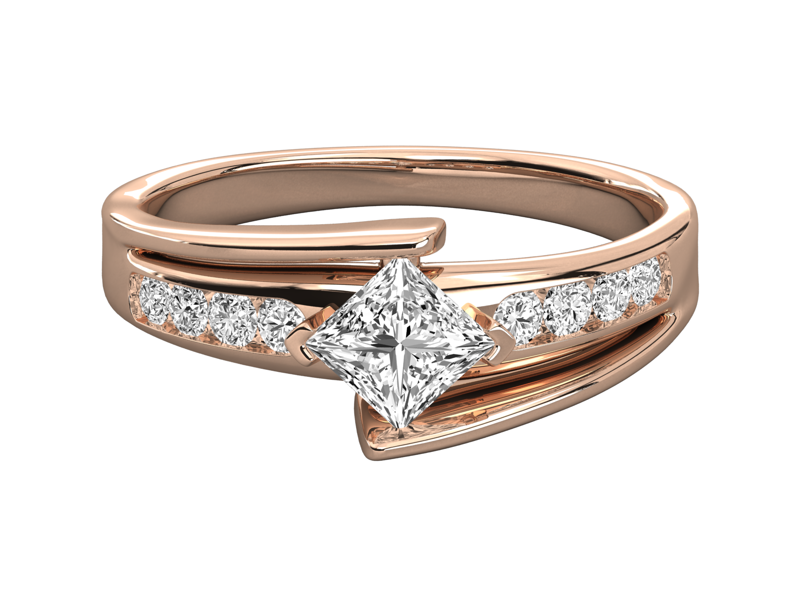 Rose Gold Plated Sterling Silver Ring