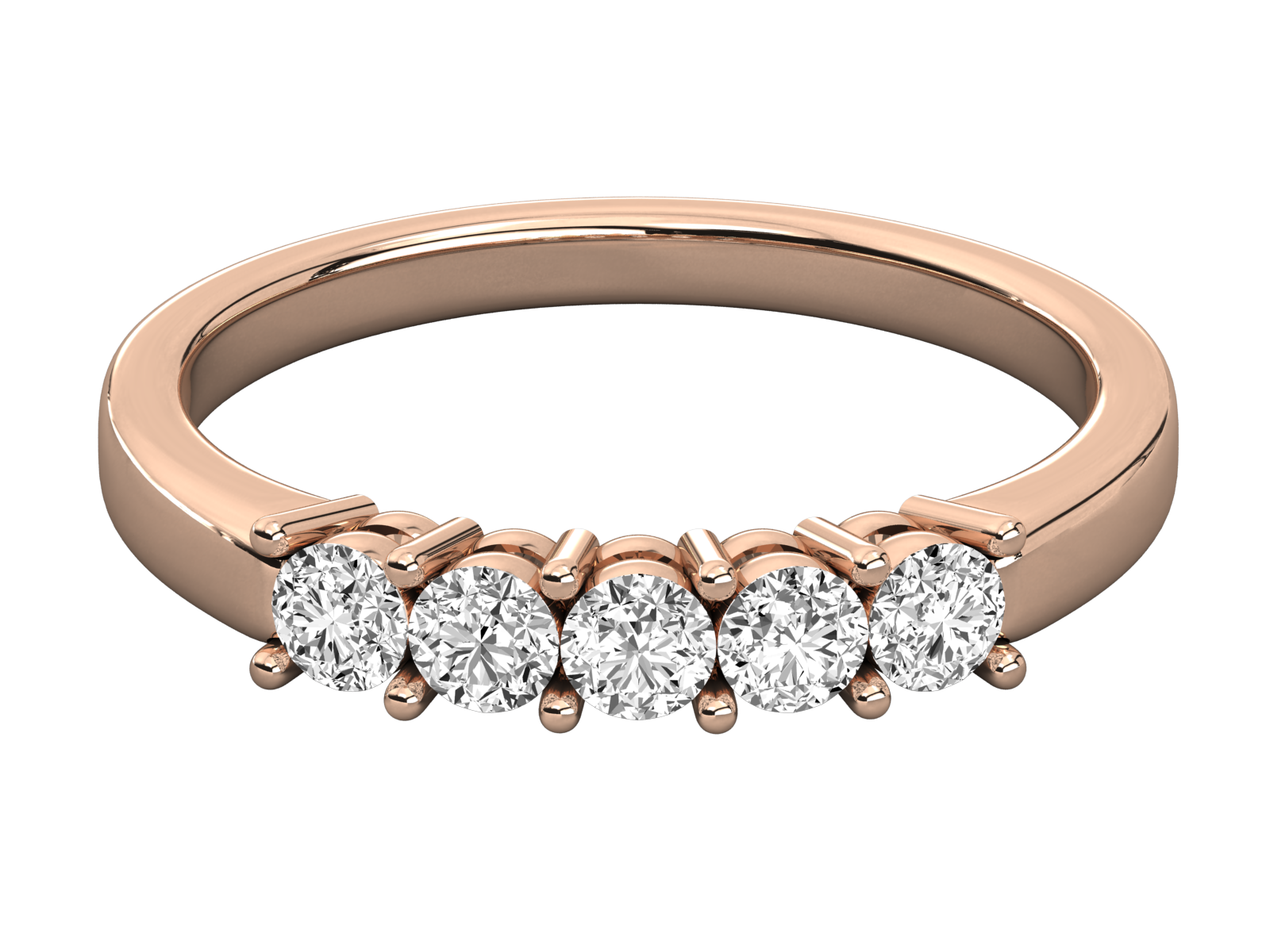 Rose Gold Plated Sterling Silver Ring