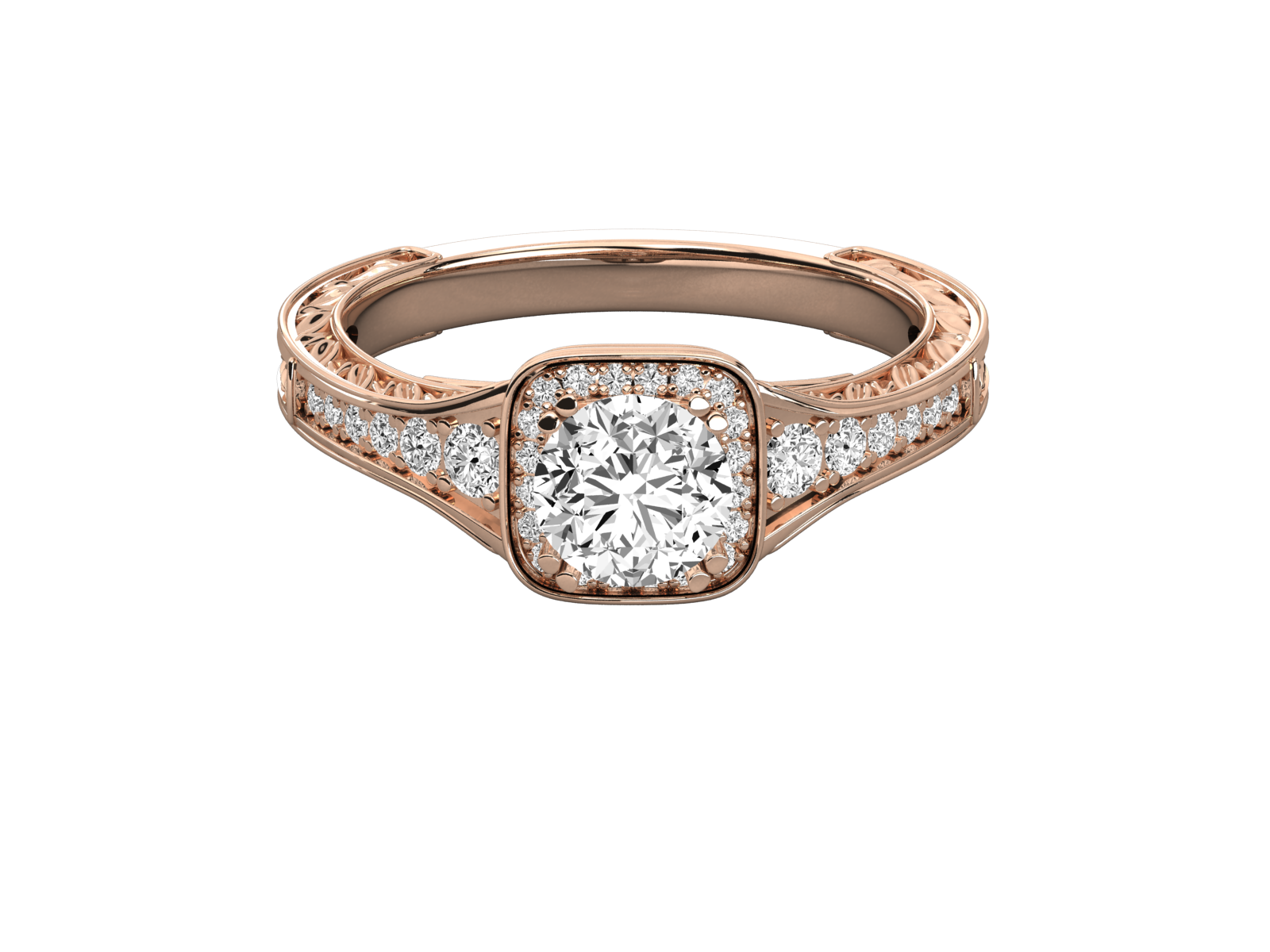 Rose Gold Plated Sterling Silver Ring