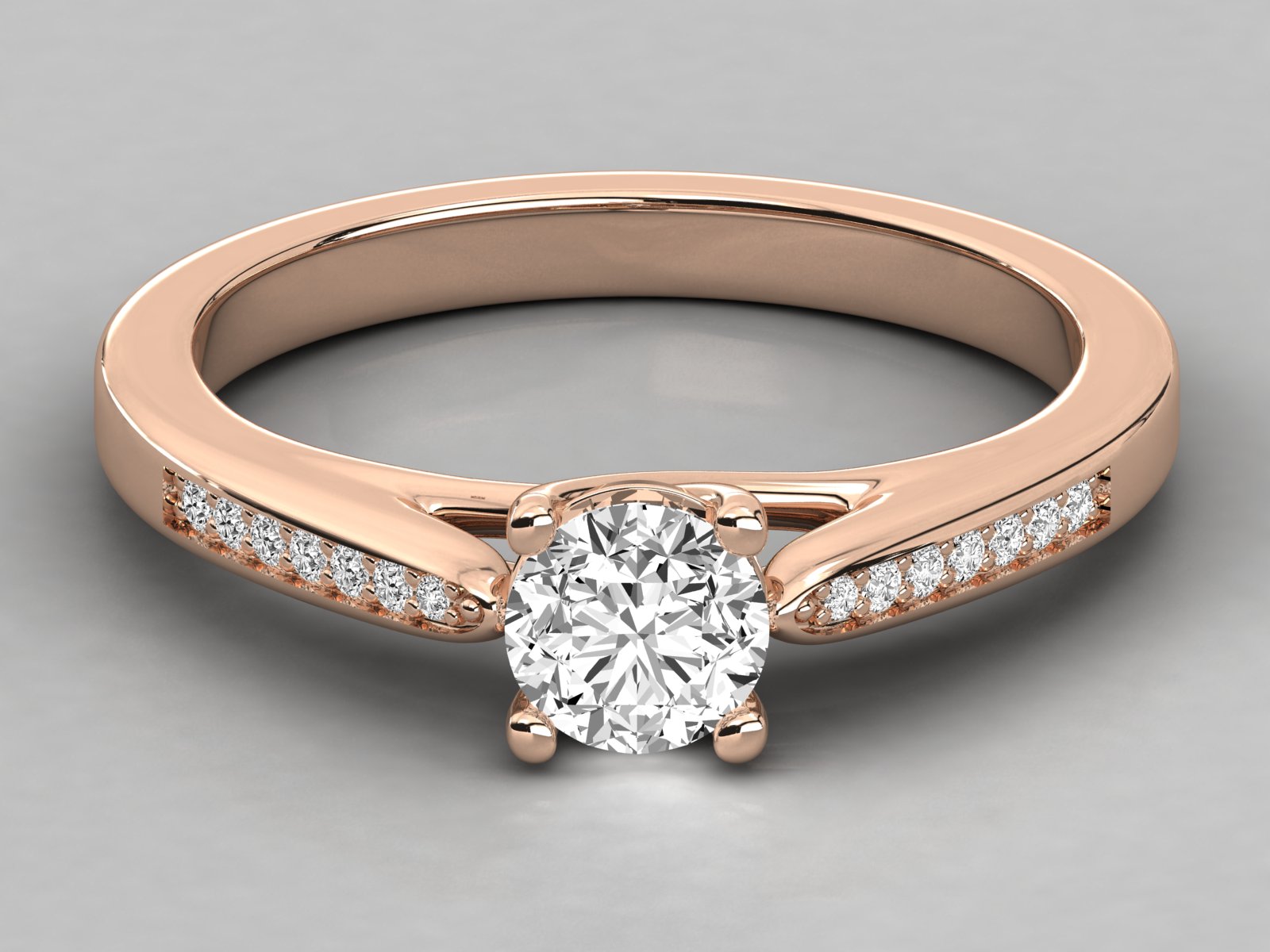Rose Gold Plated Sterling Silver Ring