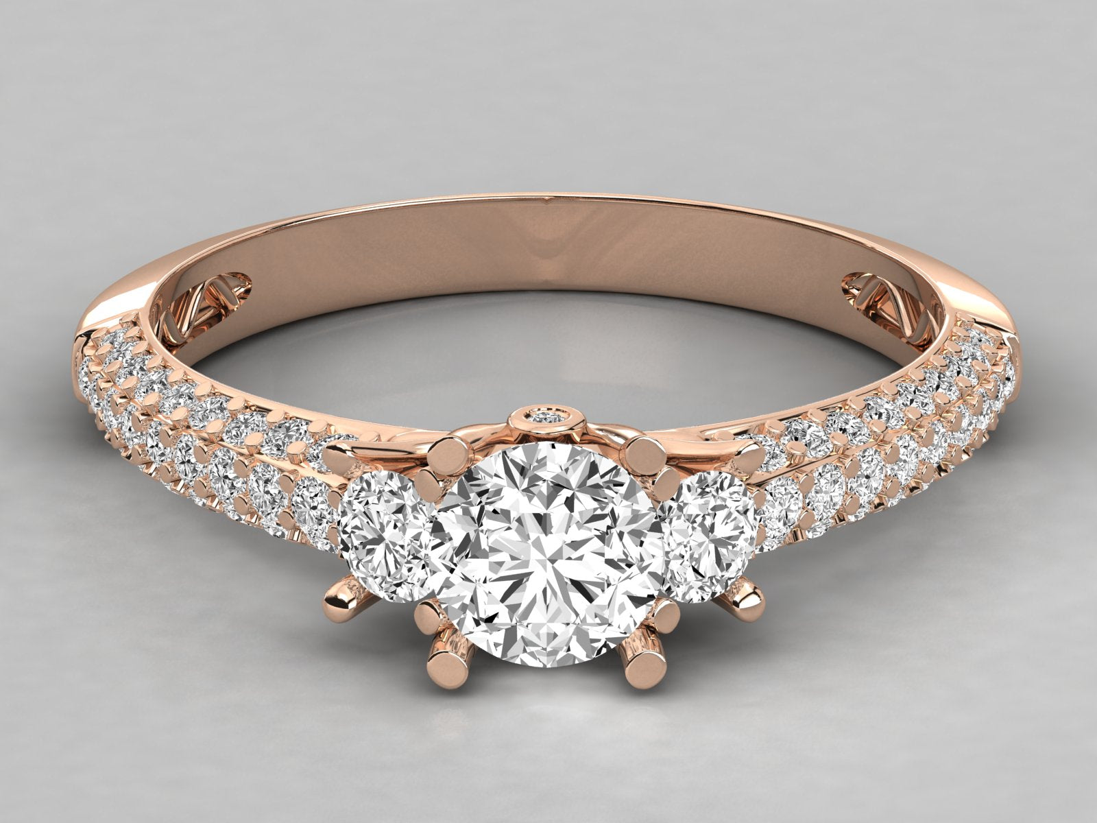 Rose Gold Plated Sterling Silver Ring