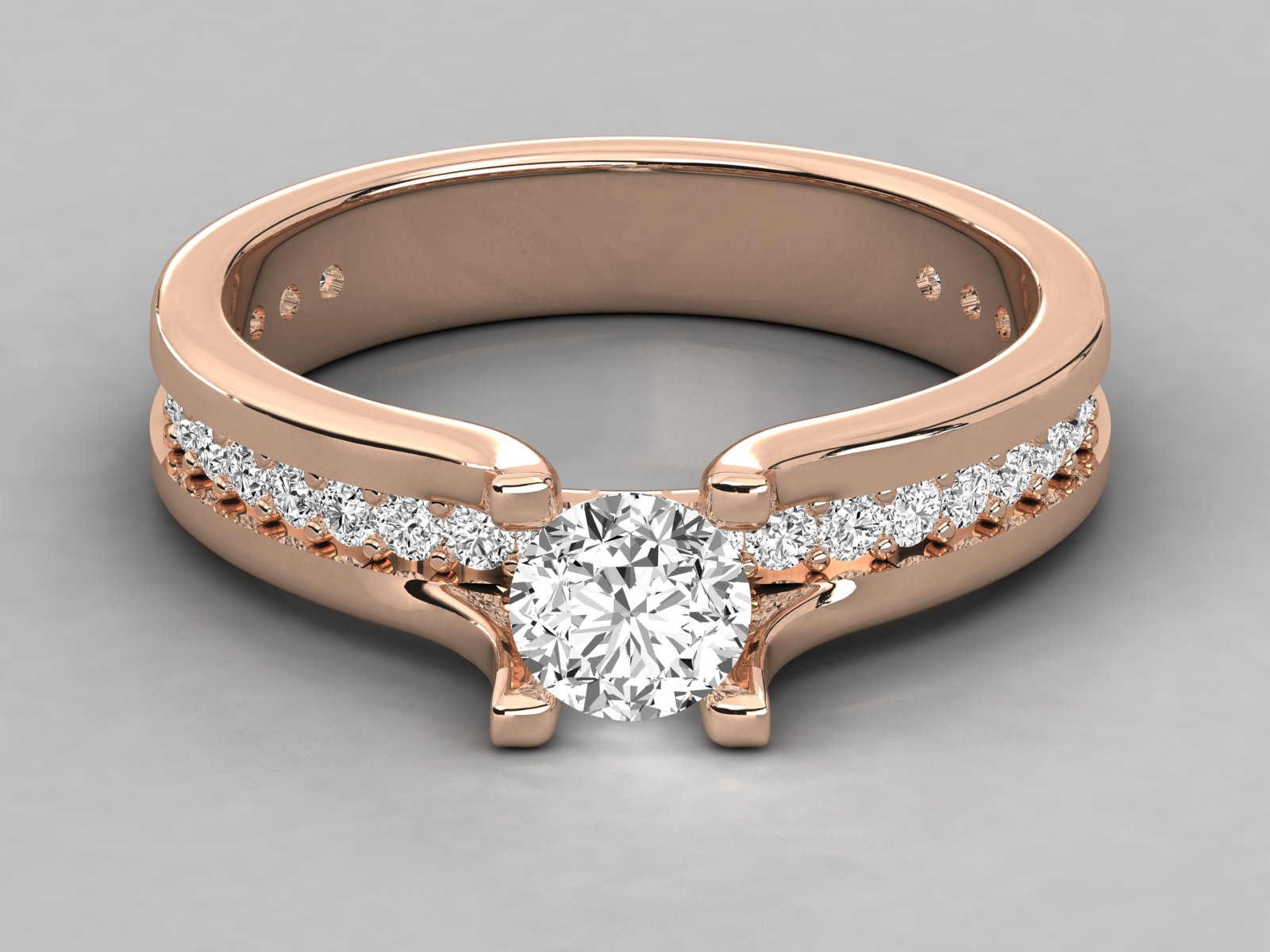 Rose Gold Plated Sterling Silver Ring