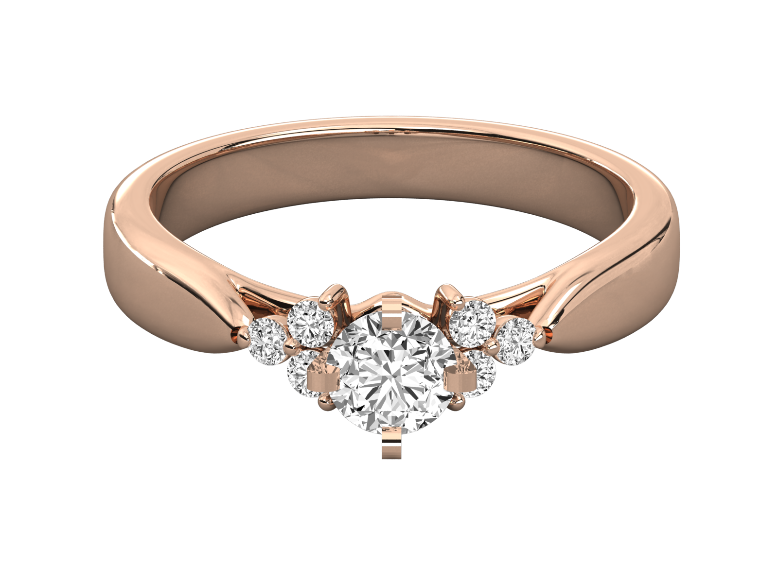 Rose Gold Plated Sterling Silver Ring