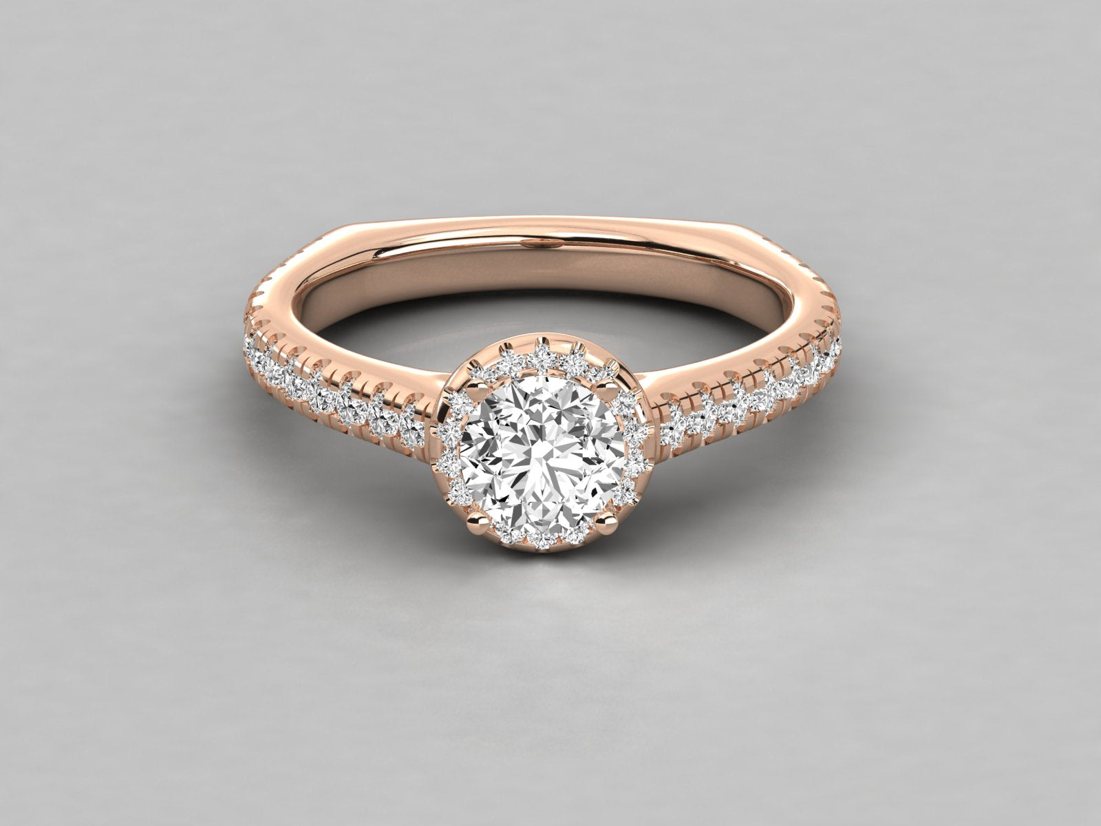Rose Gold Plated Sterling Silver Ring