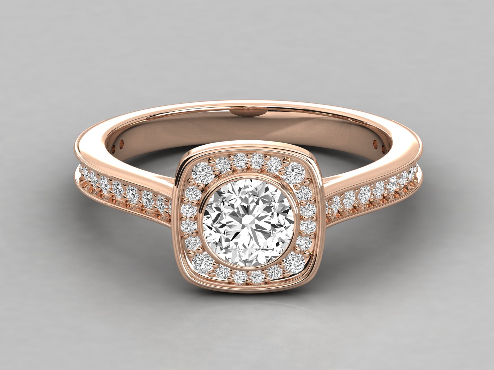 Rose Gold Plated Sterling Silver Ring