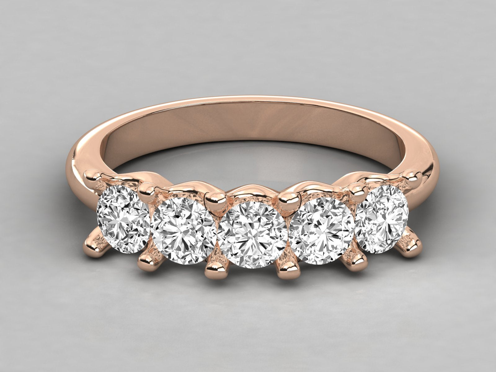 Rose Gold Plated Sterling Silver Ring