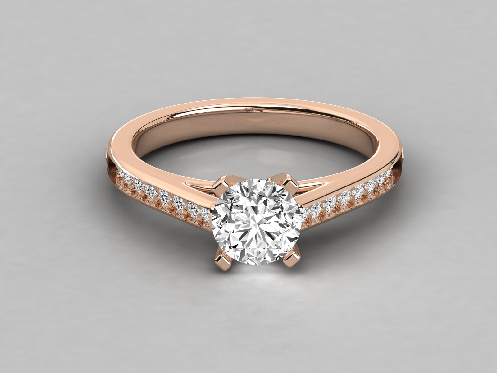 Rose Gold Plated Sterling Silver Ring