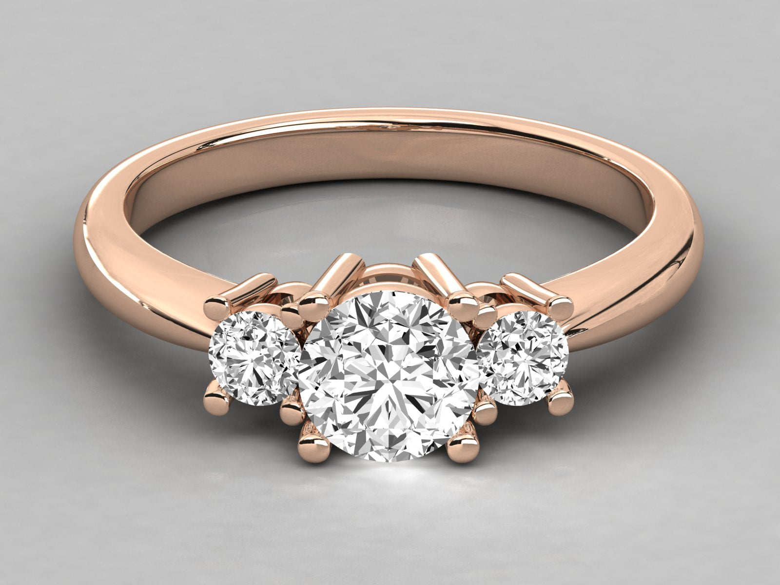 Rose Gold Plated Sterling Silver Ring