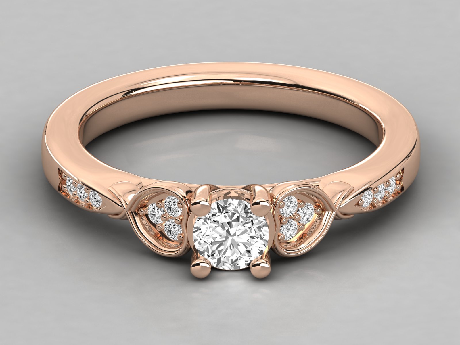 Rose Gold Plated Sterling Silver Ring