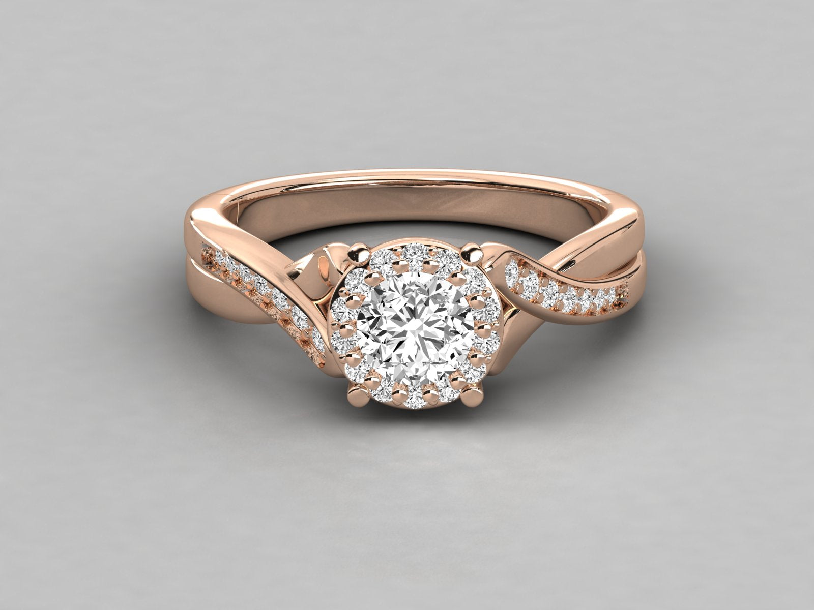 Rose Gold Plated Sterling Silver Ring