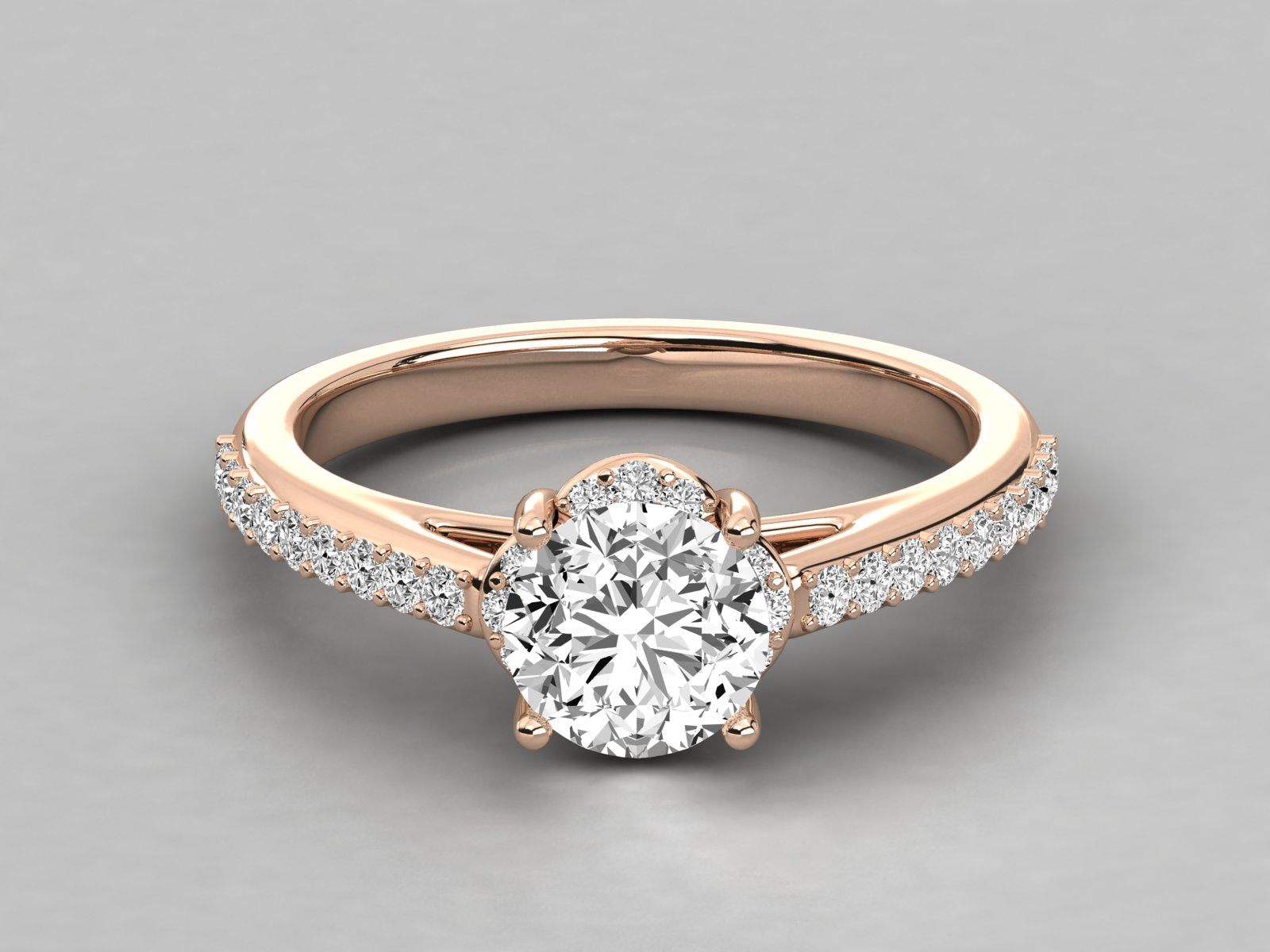Rose Gold Plated Sterling Silver Ring