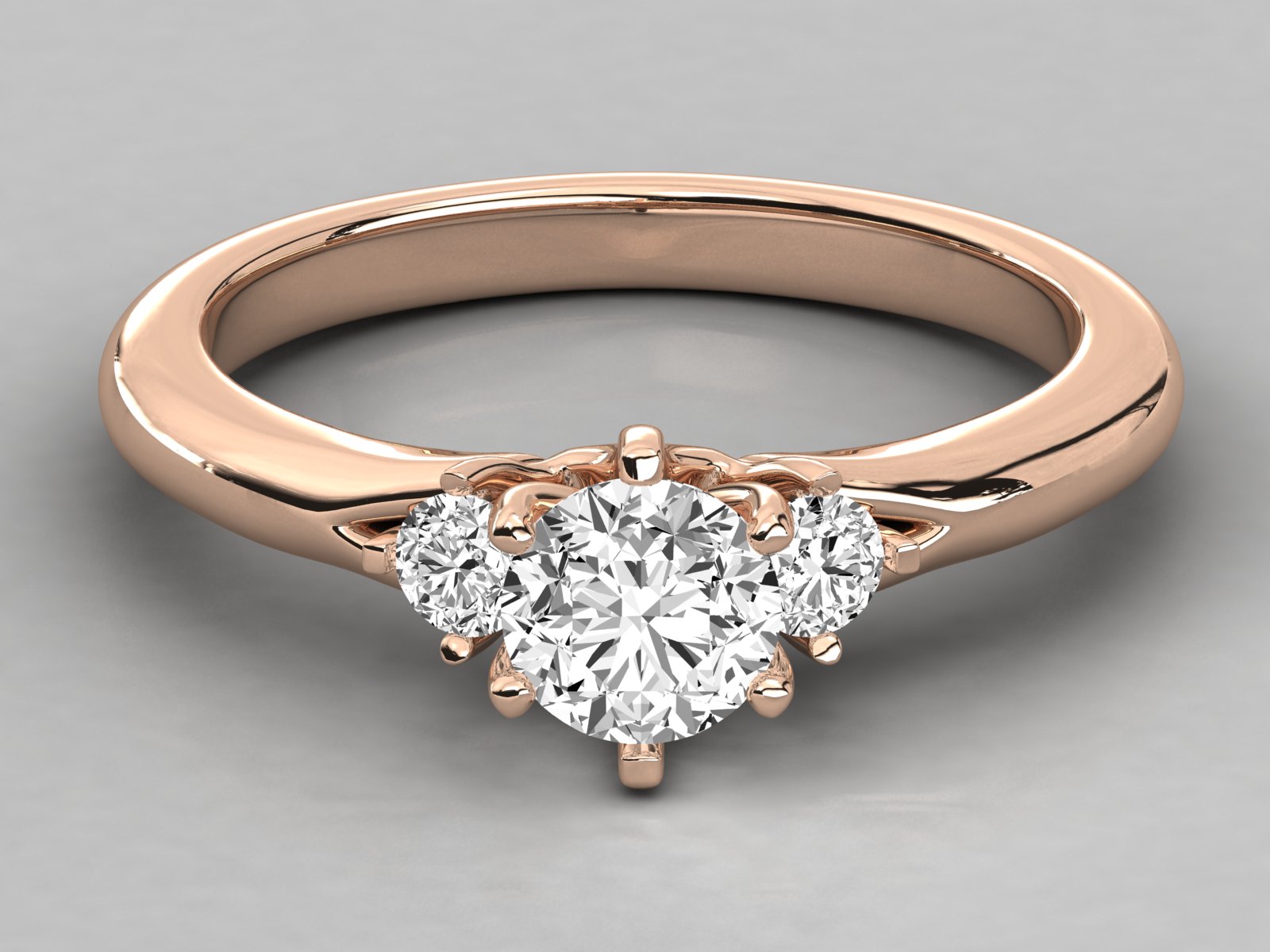 Rose Gold Plated Sterling Silver Ring