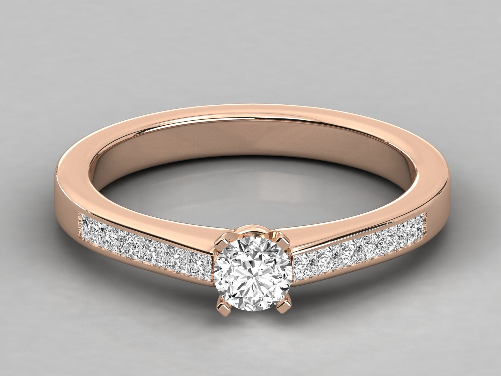 Rose Gold Plated Sterling Silver Ring