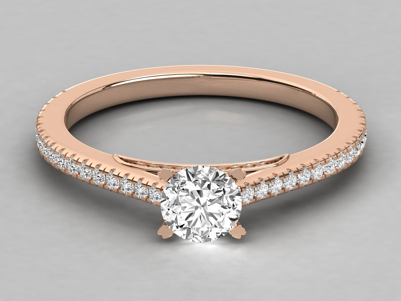 Rose Gold Plated Sterling Silver Ring